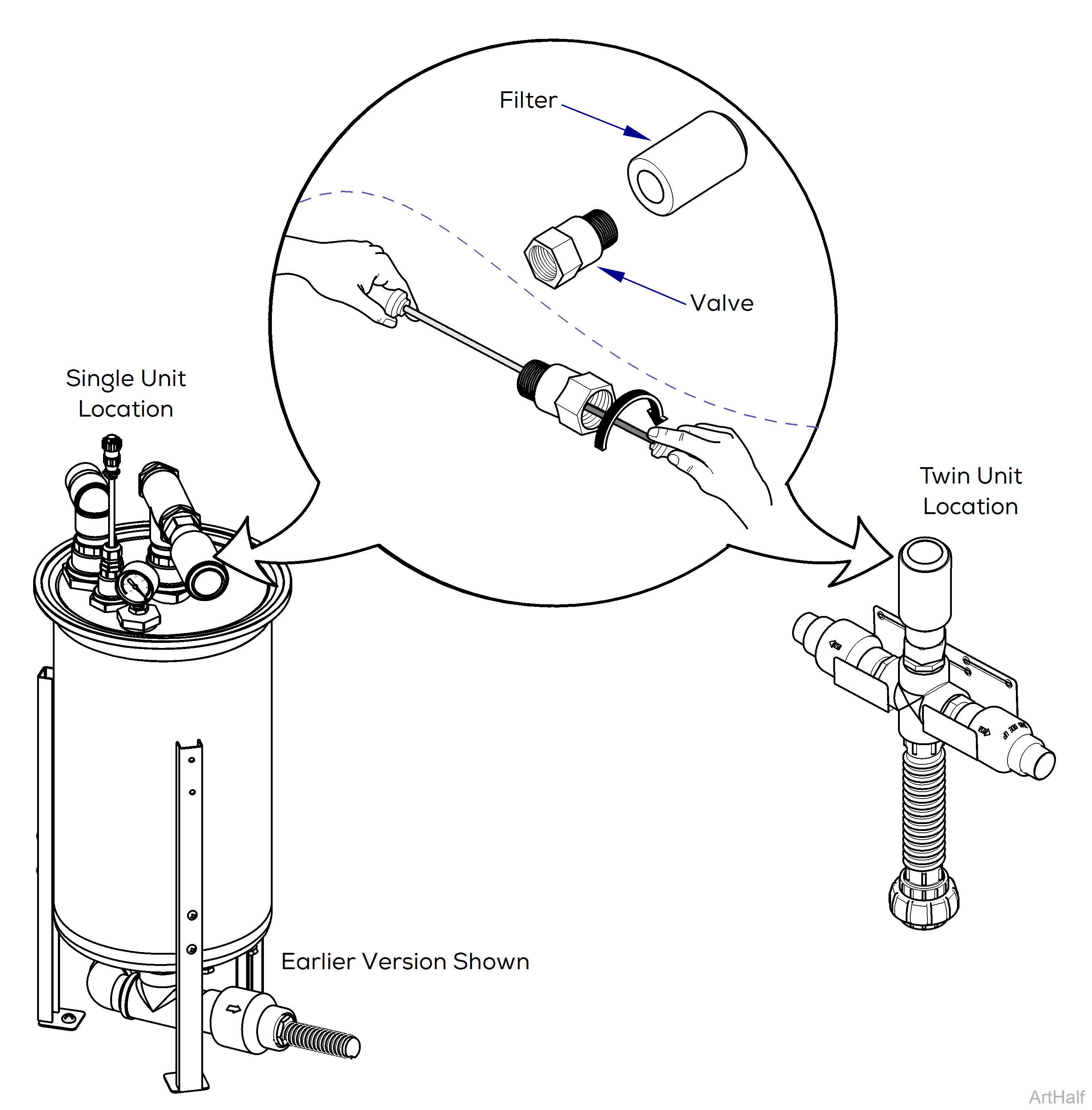 PowerVac P Vacuum Relief Valve