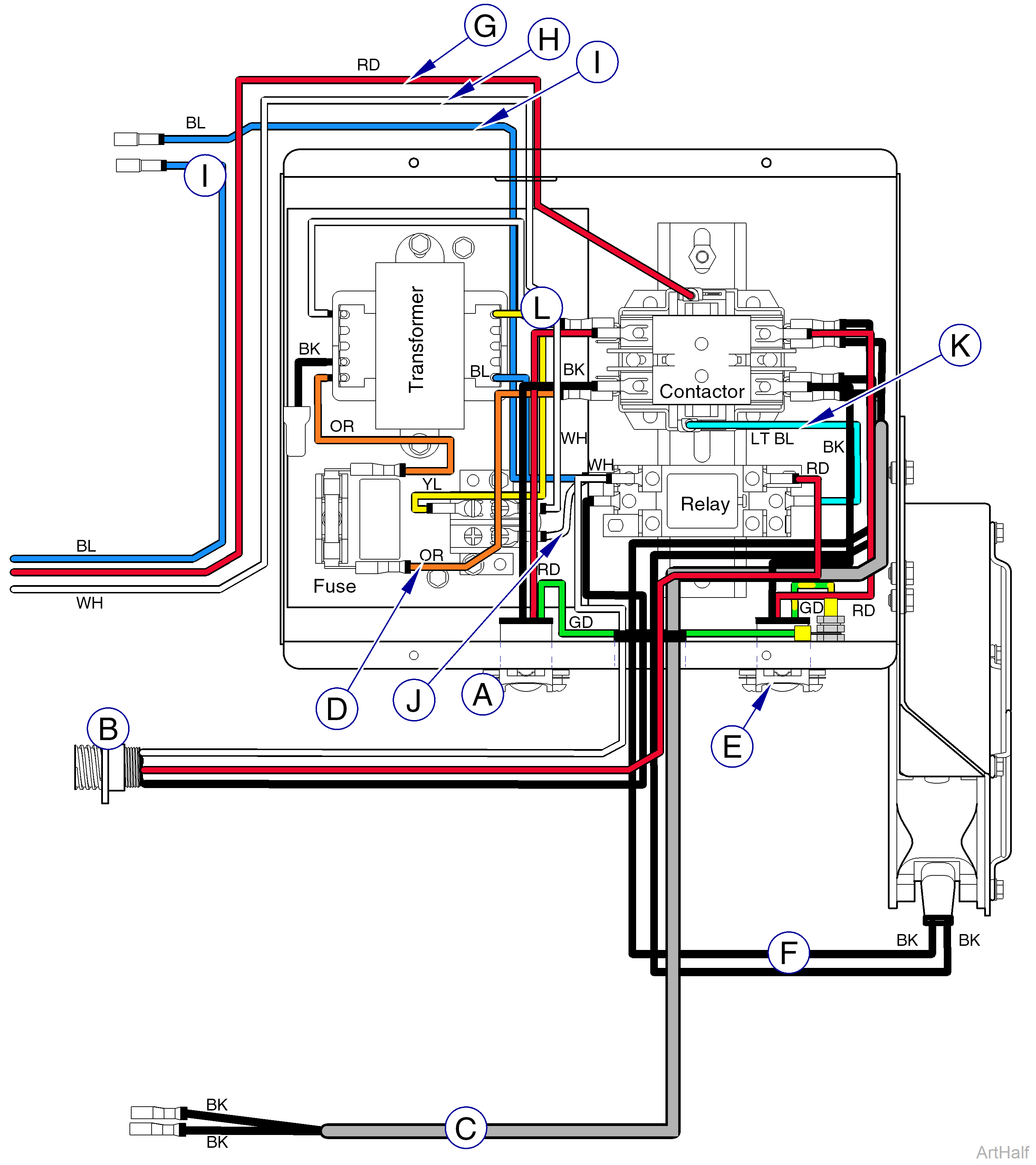 PowerVac P Wiring Diagram