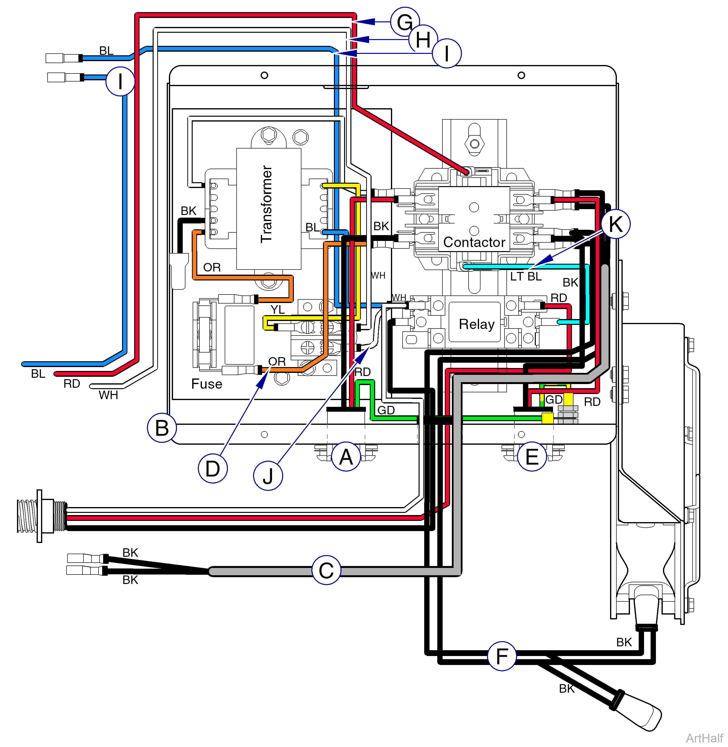 PowerVac P Wiring Diagram