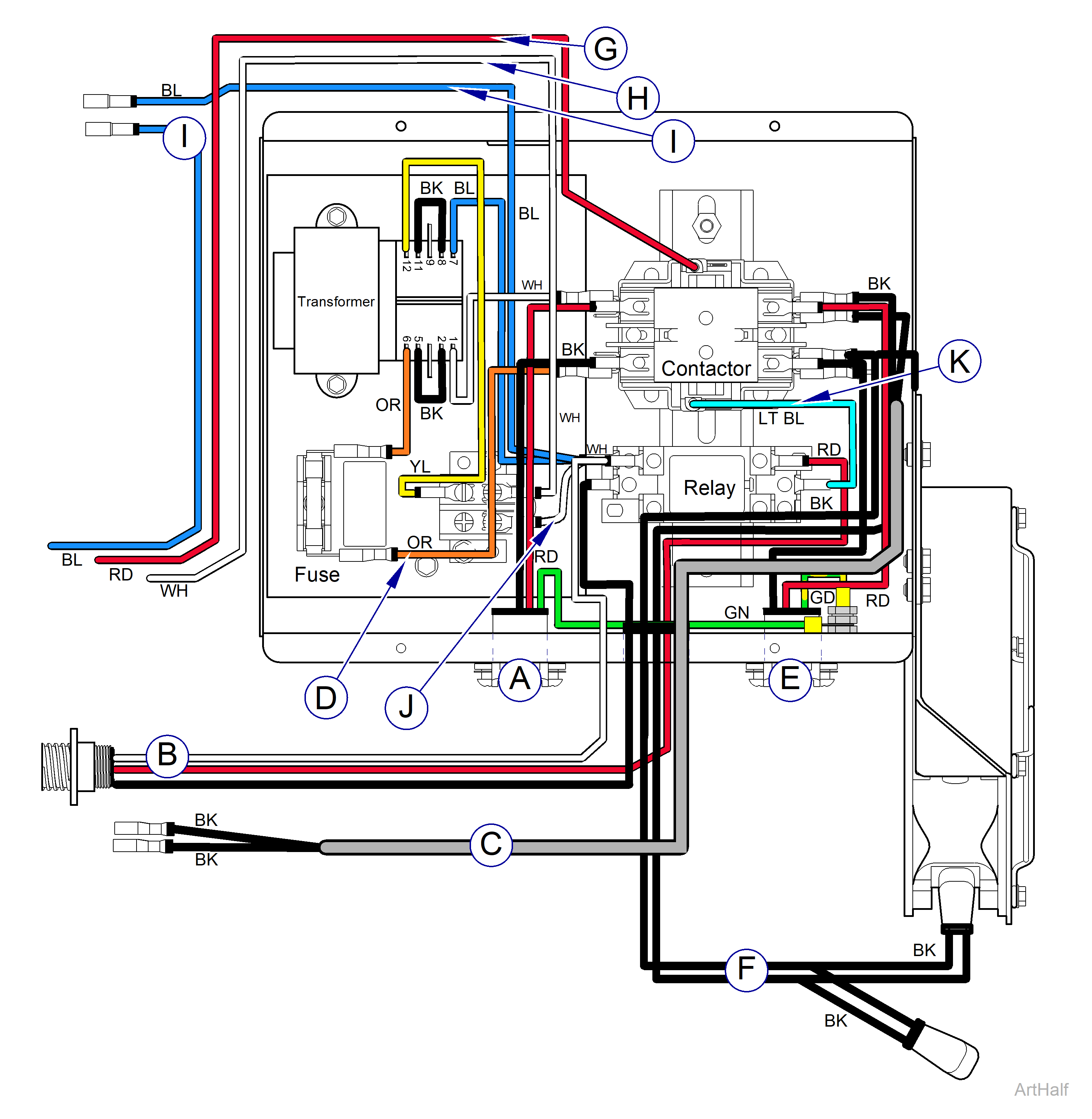 PowerVac P Wiring Diagram