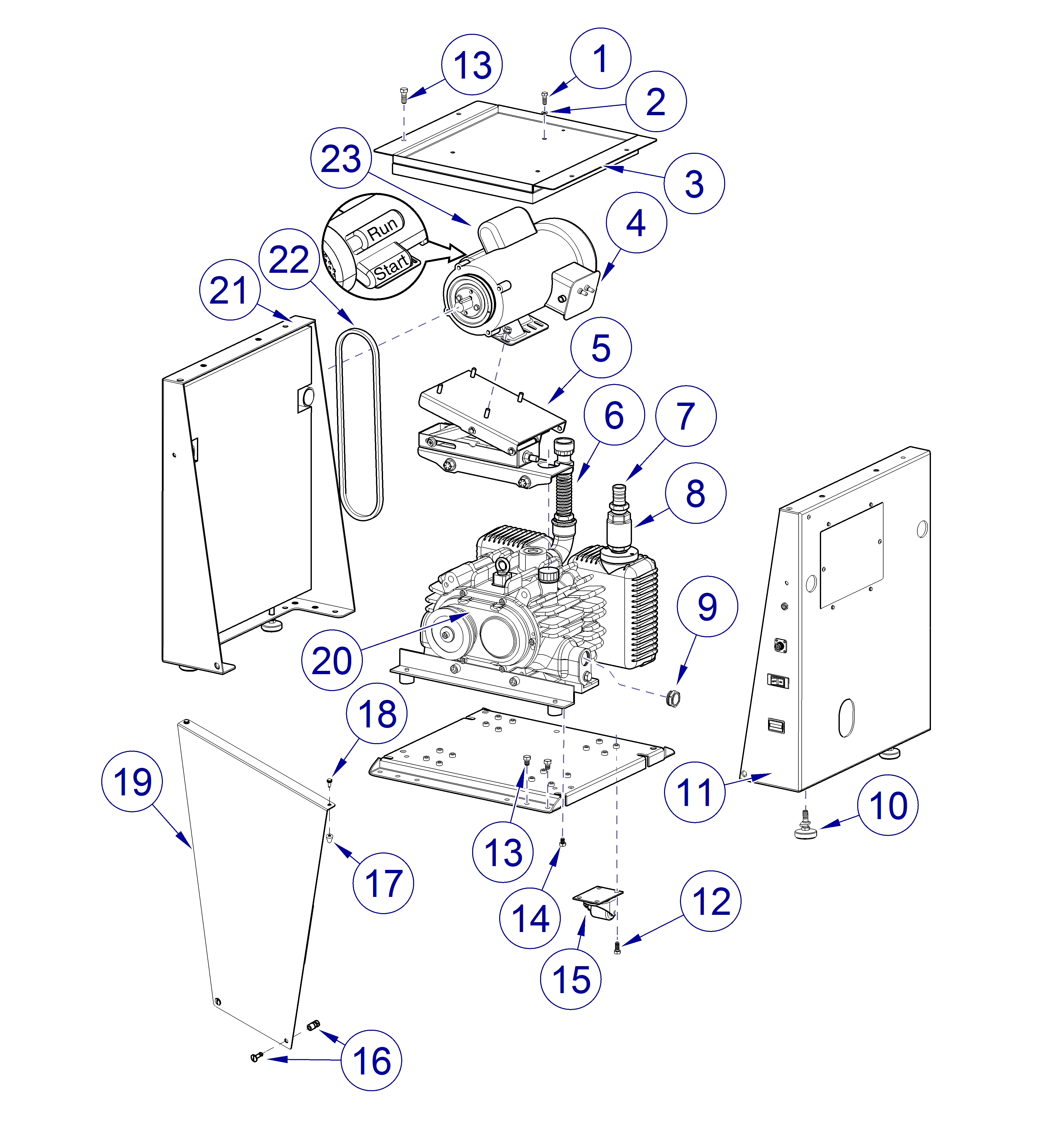 PowerVac P Vacuum Base Unit