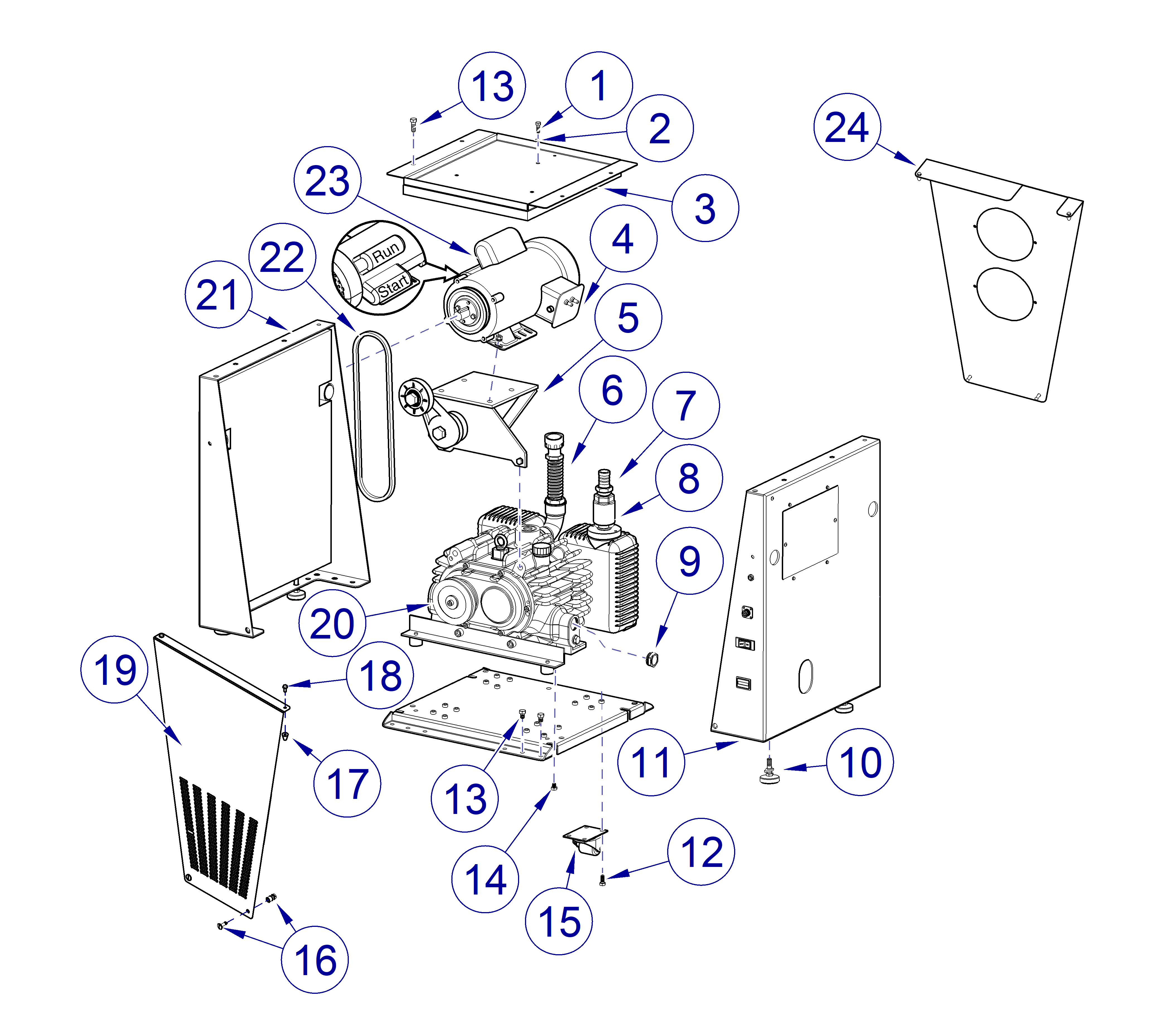 PowerVac P Vacuum Base Unit