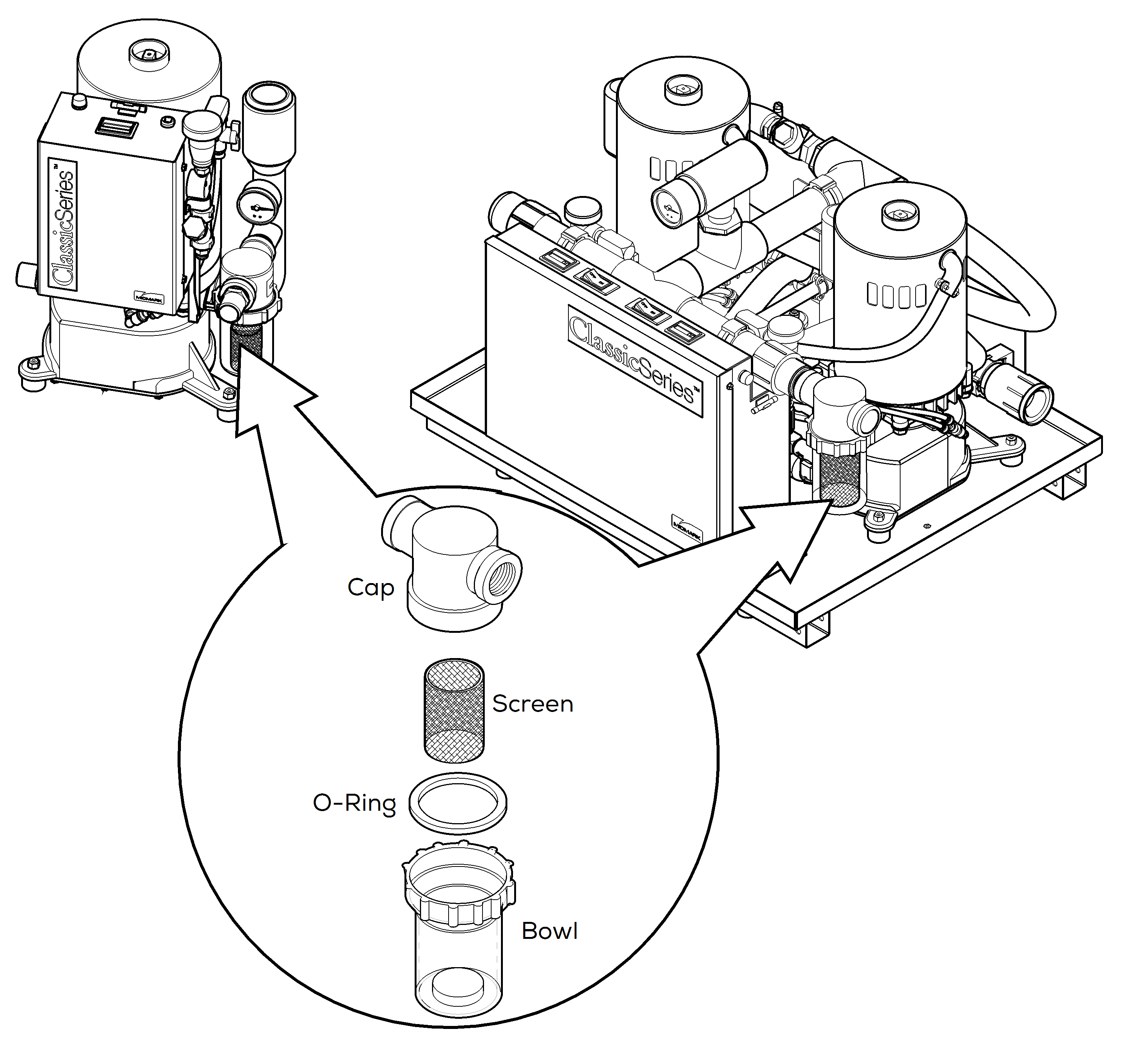 Classic Series Vacuums Vacuum Inlet Strainer