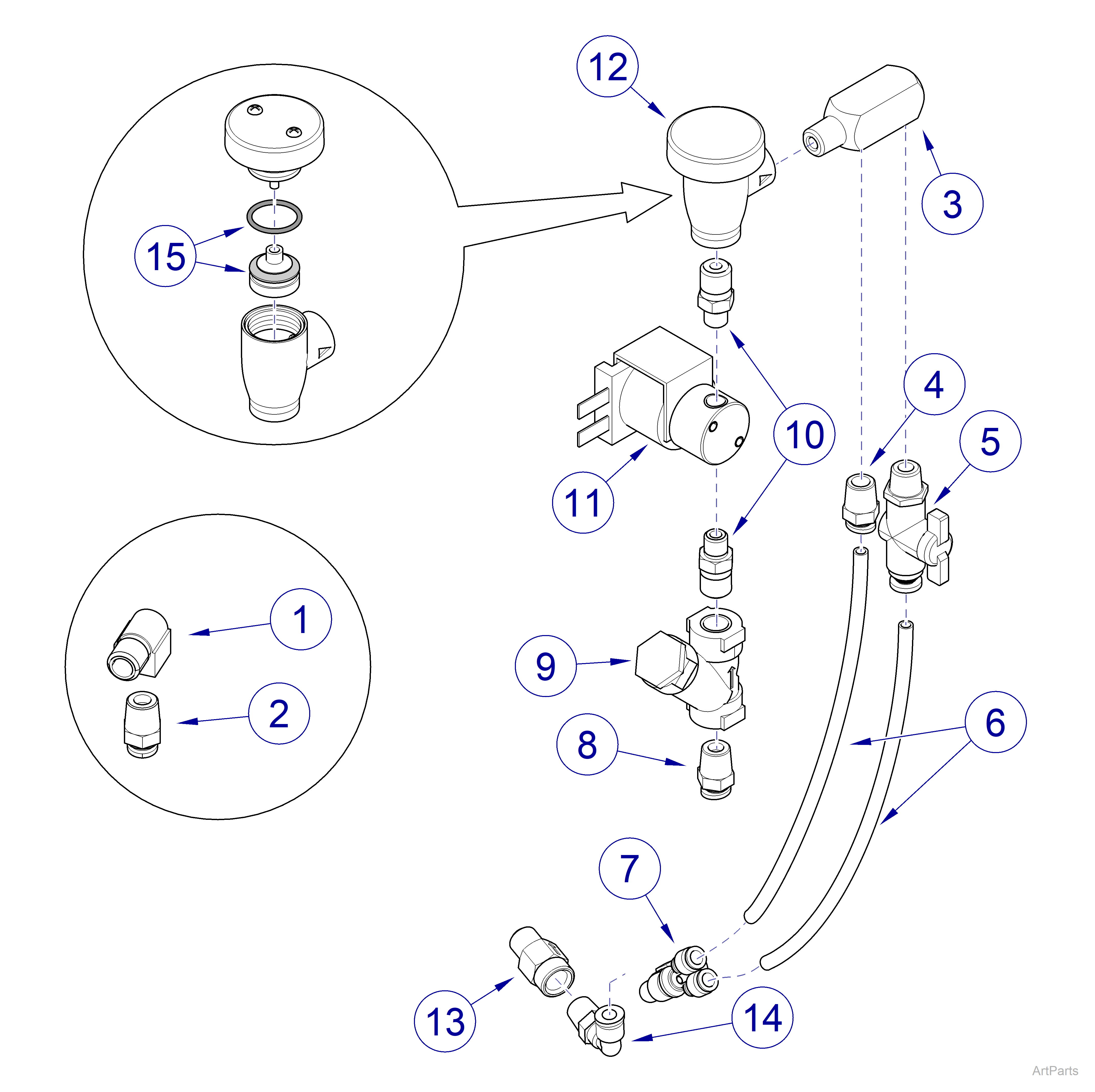 Classic Series Vacuums Single Vacuum Solenoid Assembly