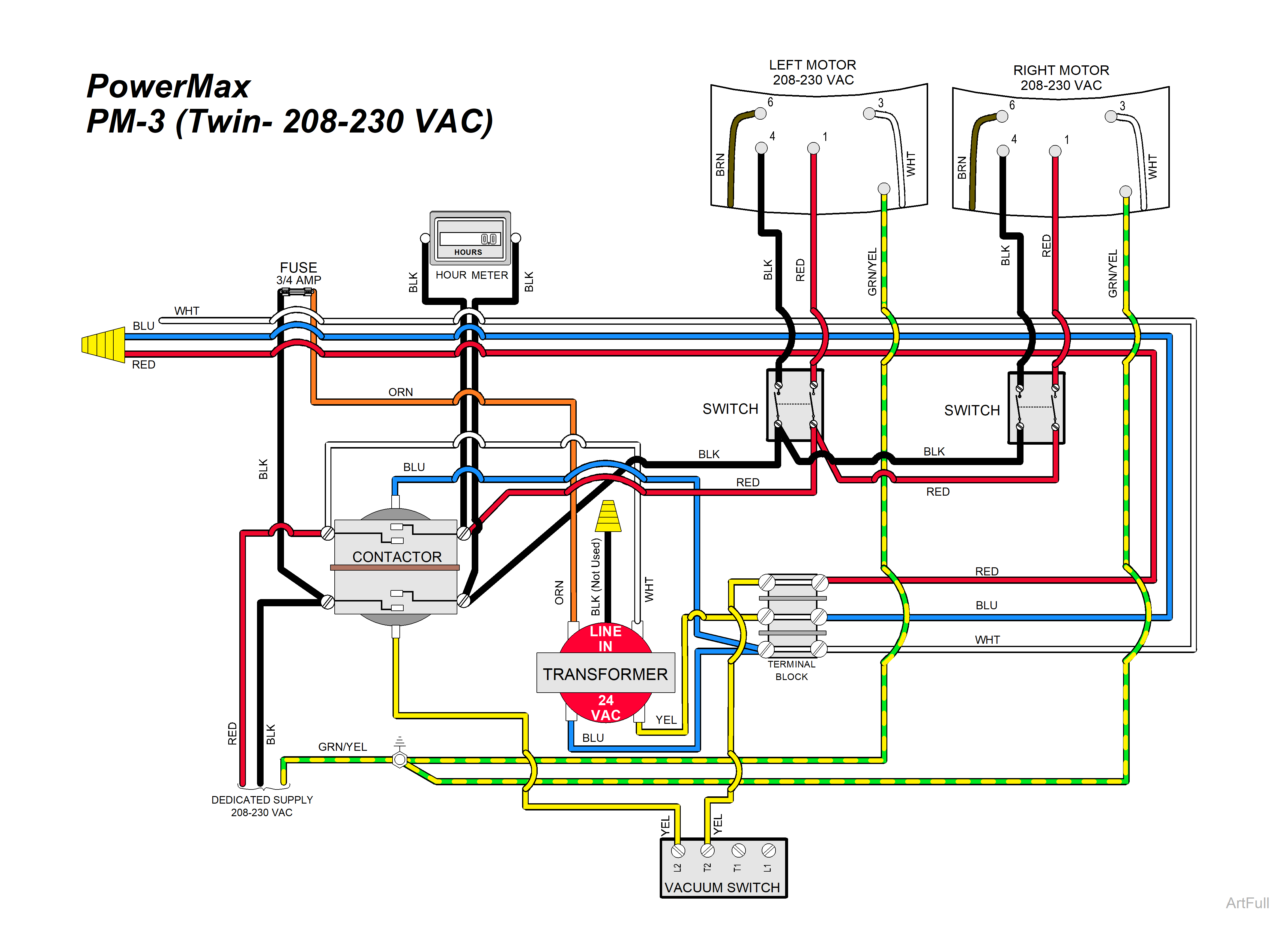 powermax pm3 55lk wiring diagram
