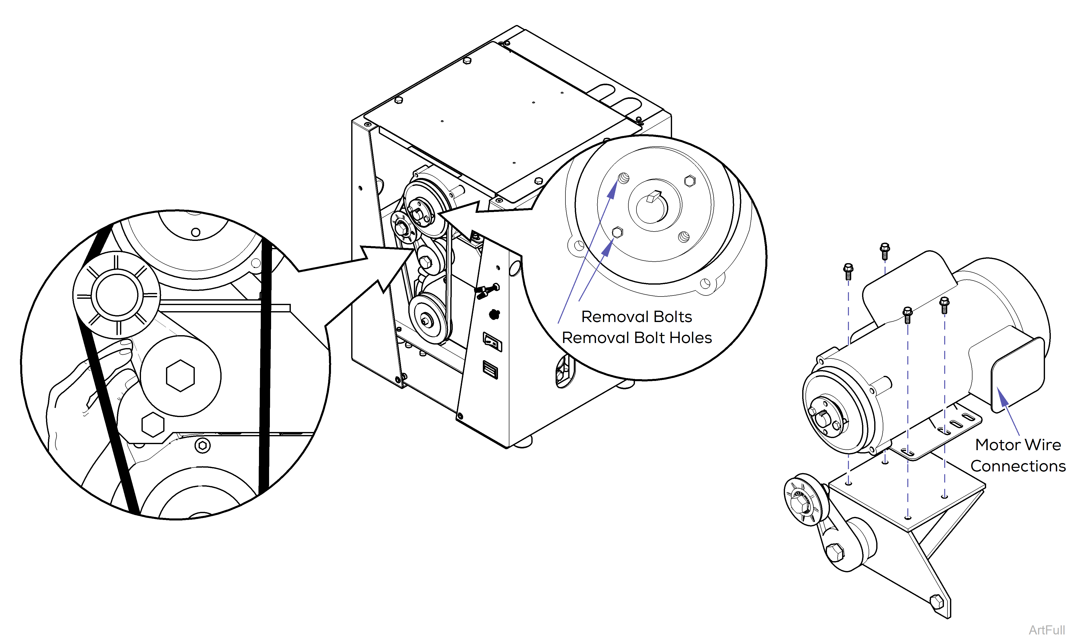 PowerVac P Motor testing and repair