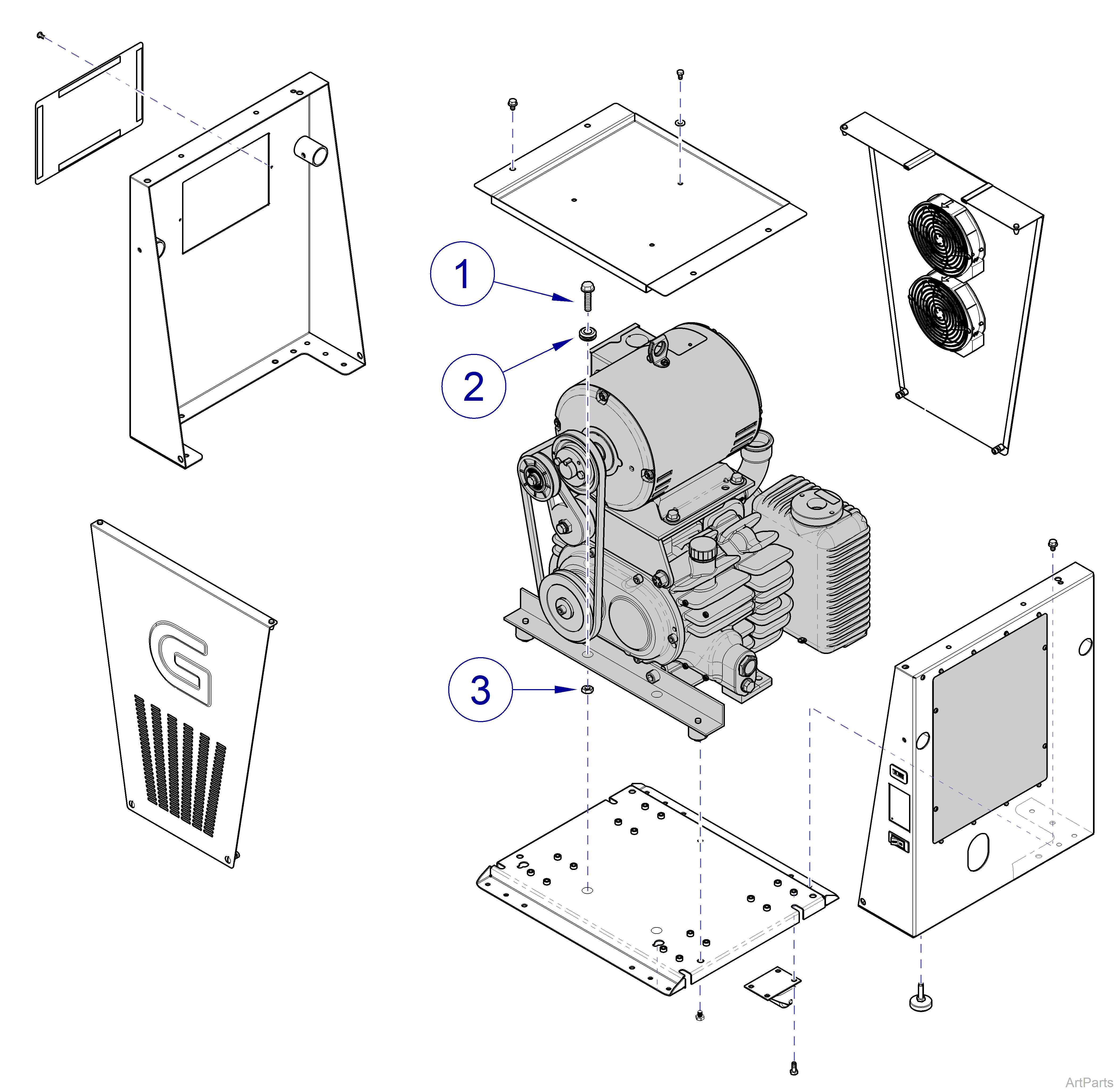 PowerVac P Shipping Bolt Assembly