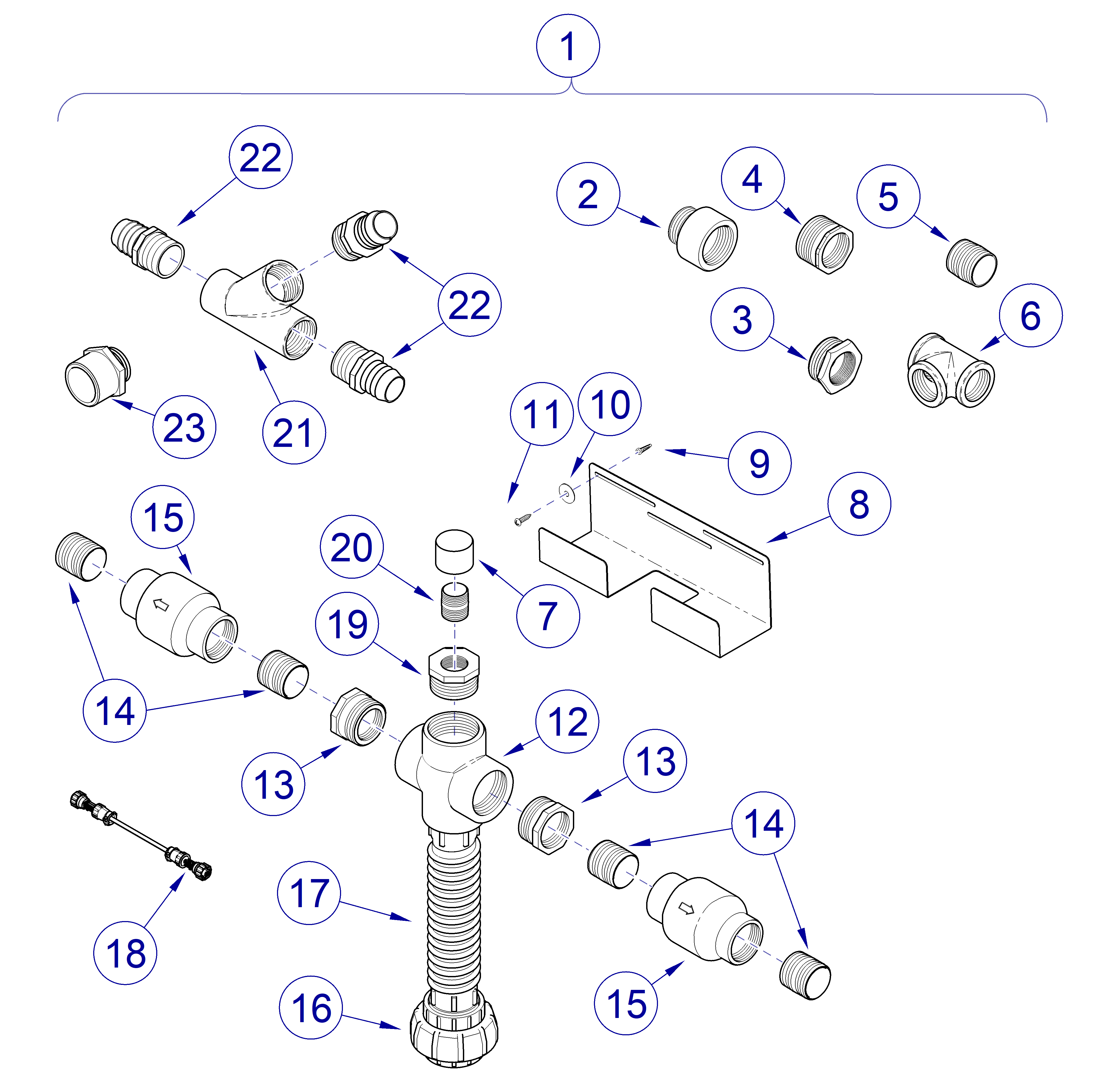 PowerVac G Tee Assembly