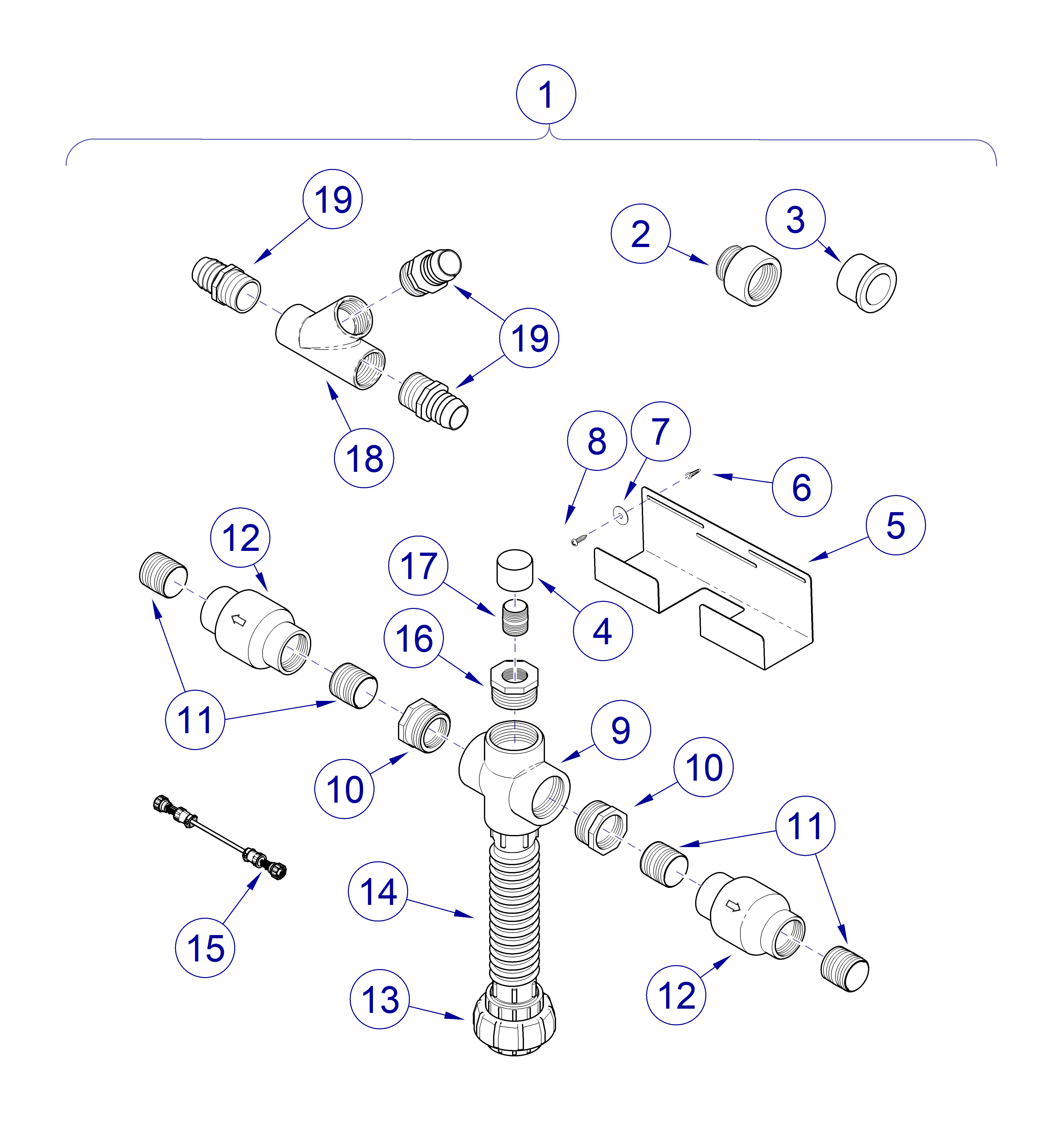 PowerVac G Tee Assembly