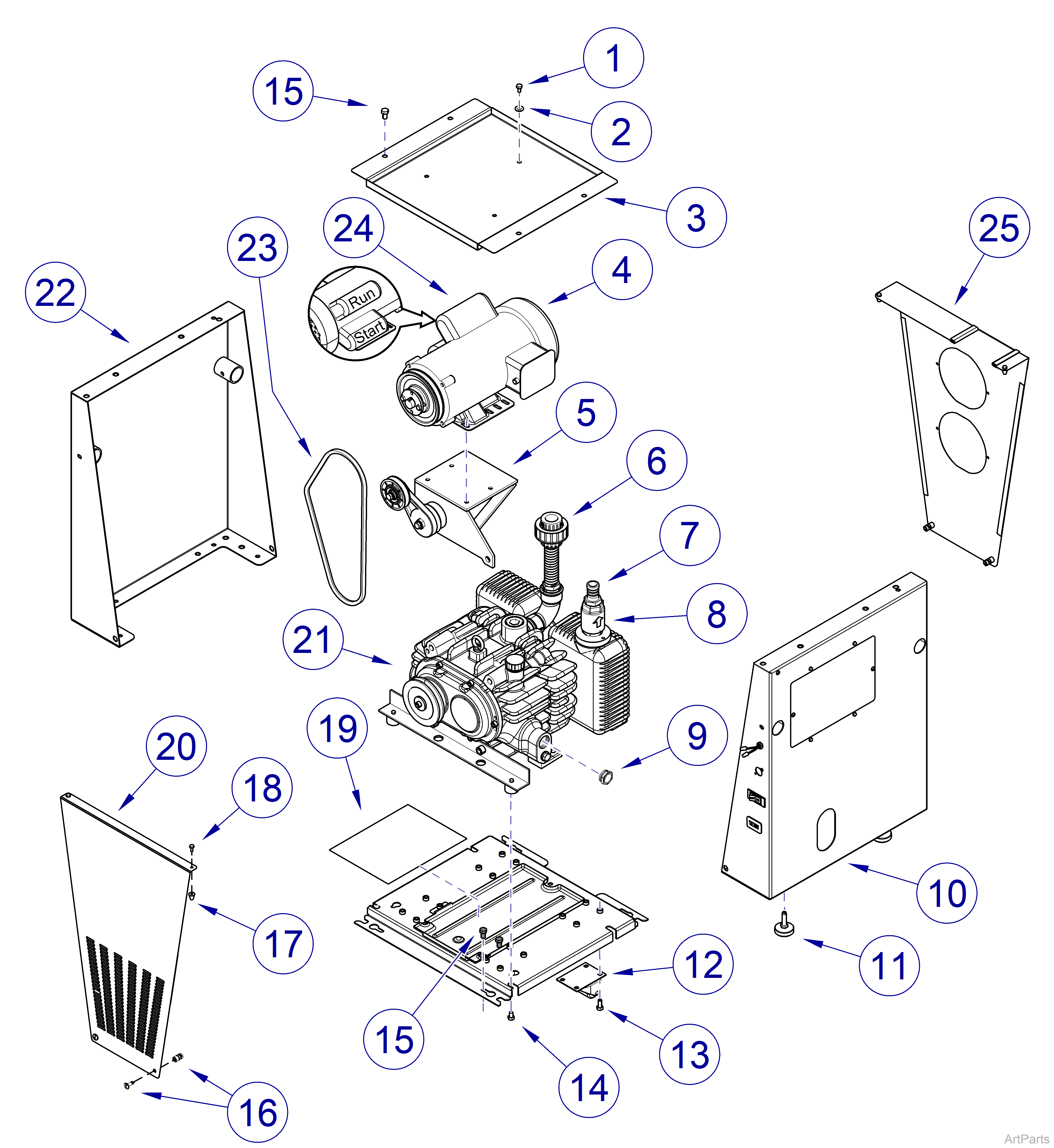 PowerVac P Vacuum Base Unit