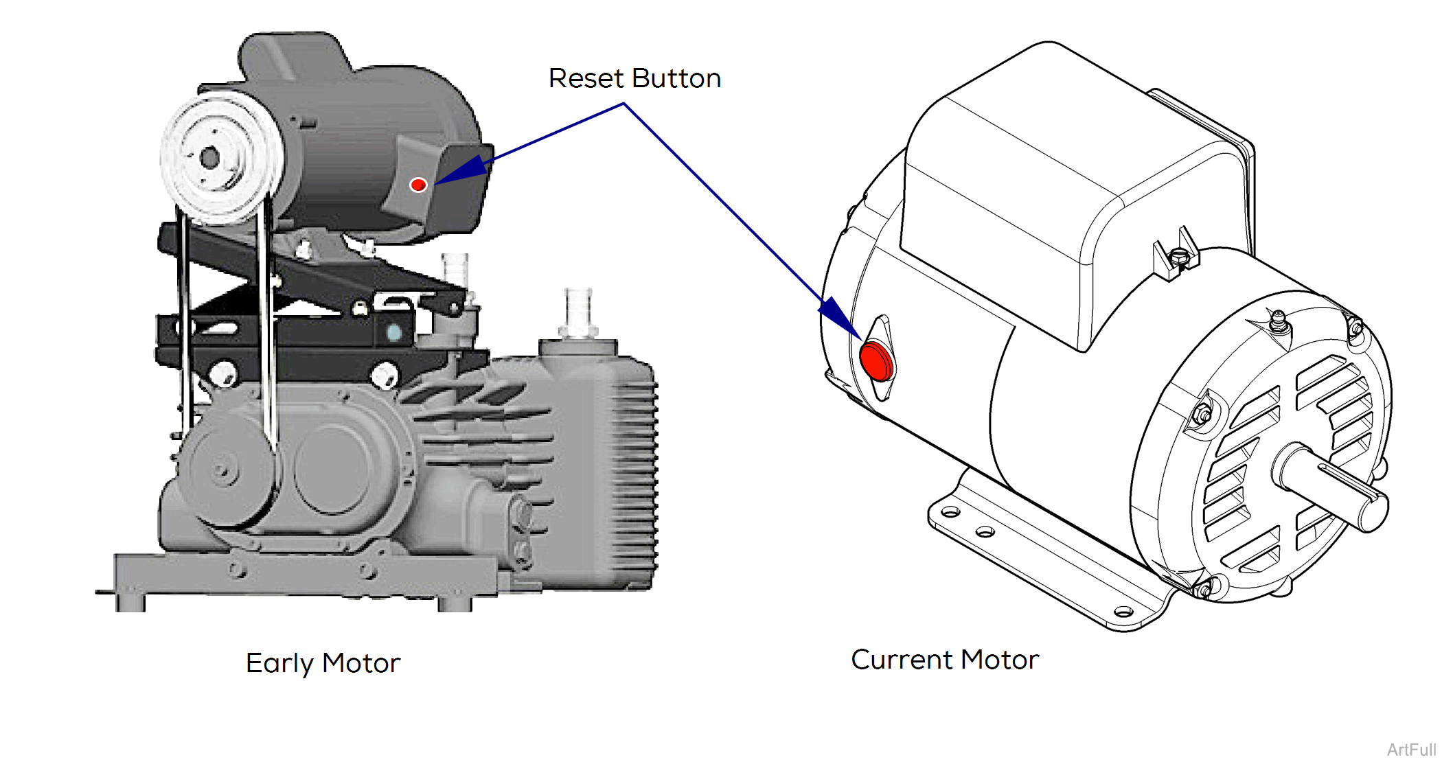 PowerVac P Motor testing and repair