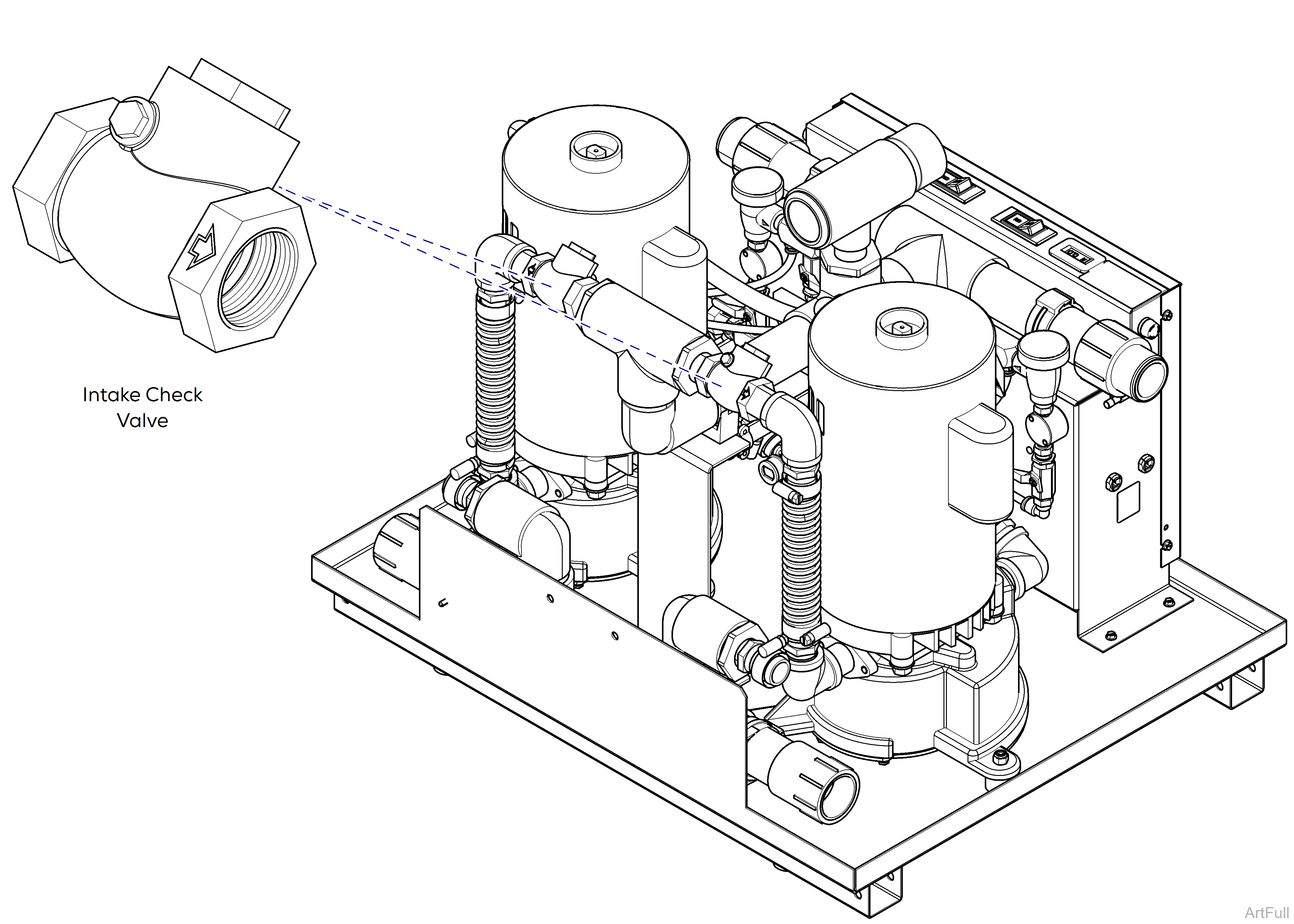 Classic Series Vacuums Intake Check Valve