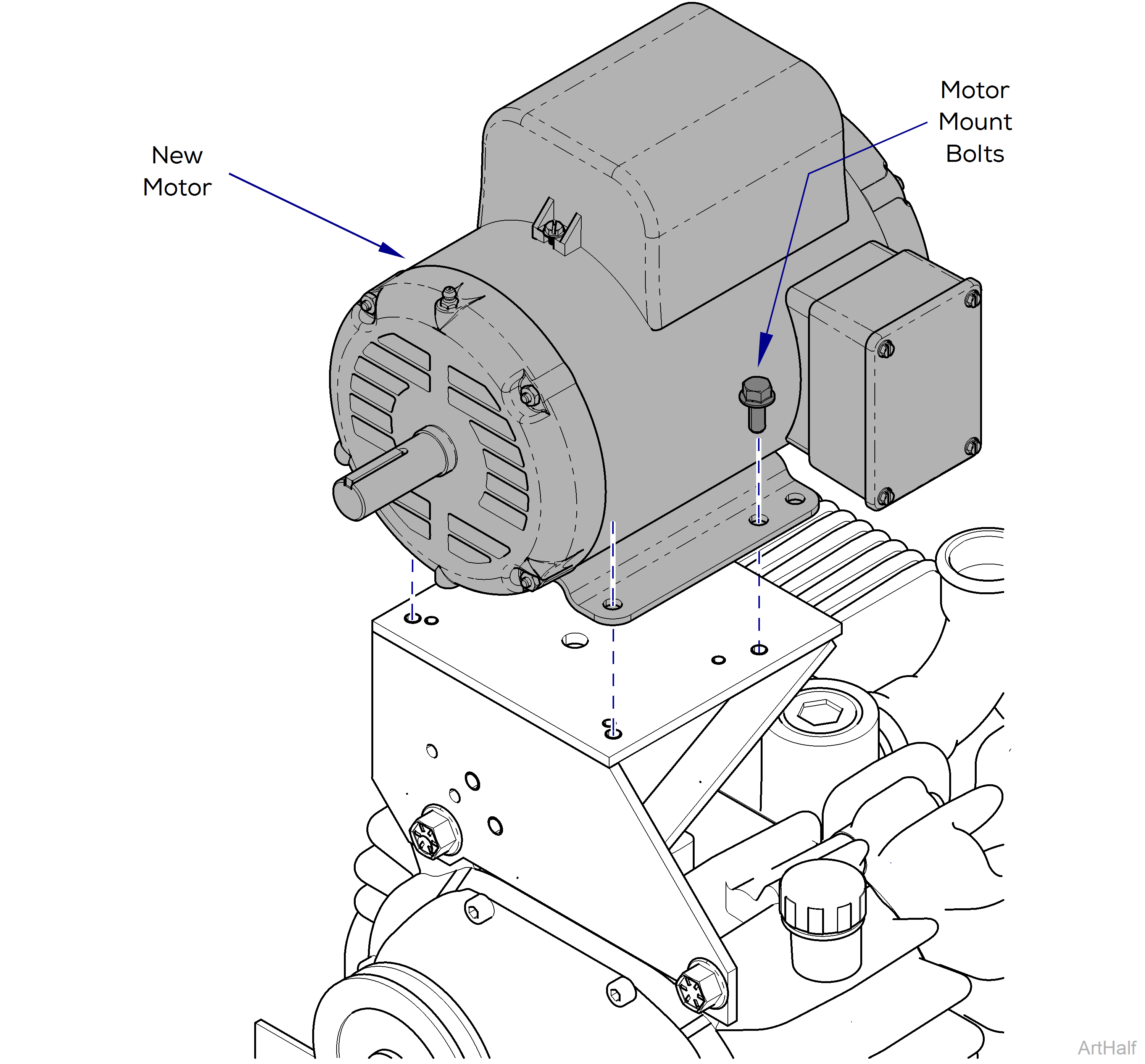 PowerVac P Motor testing and repair