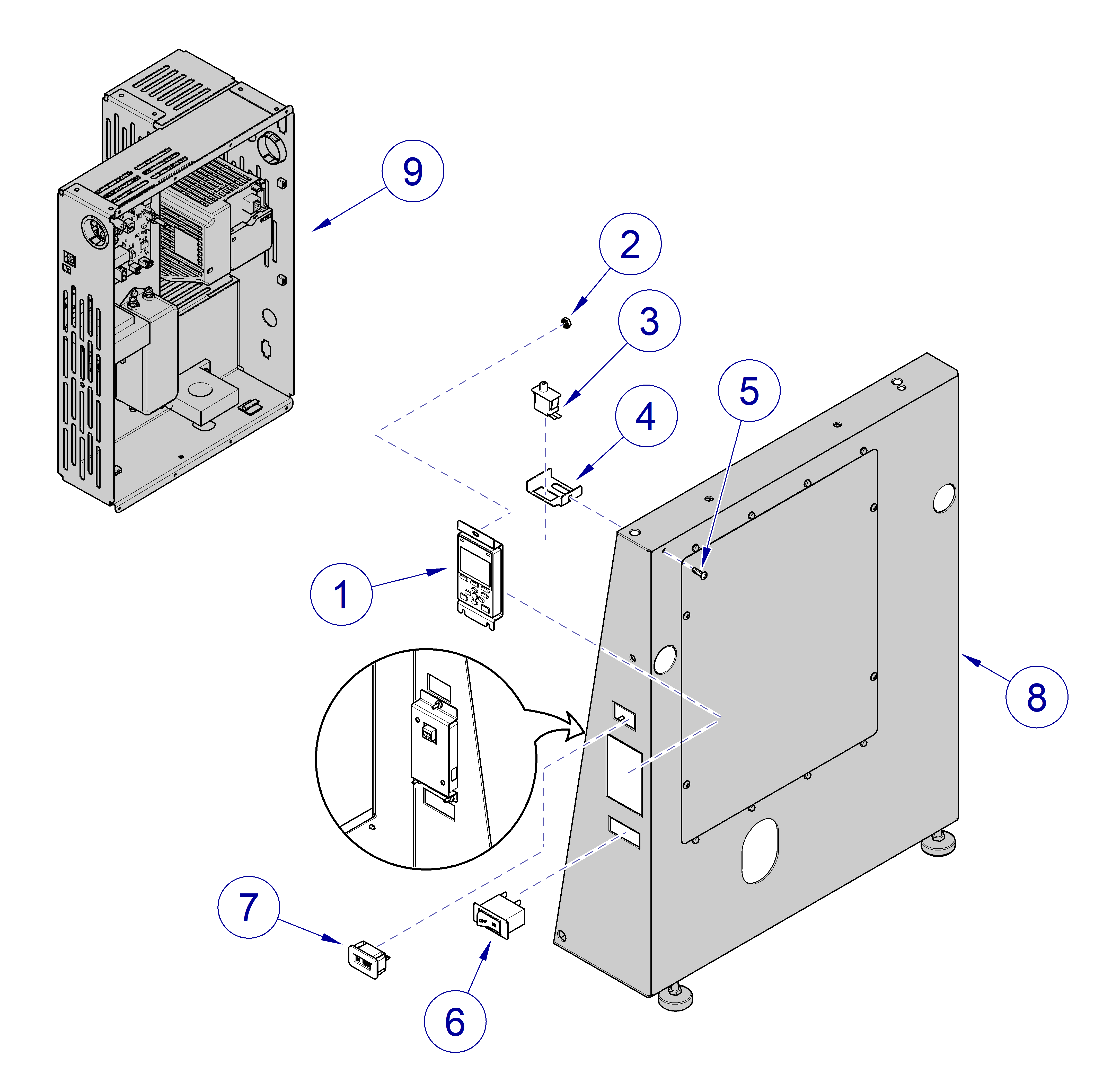 PowerVac G Front Panel Controls