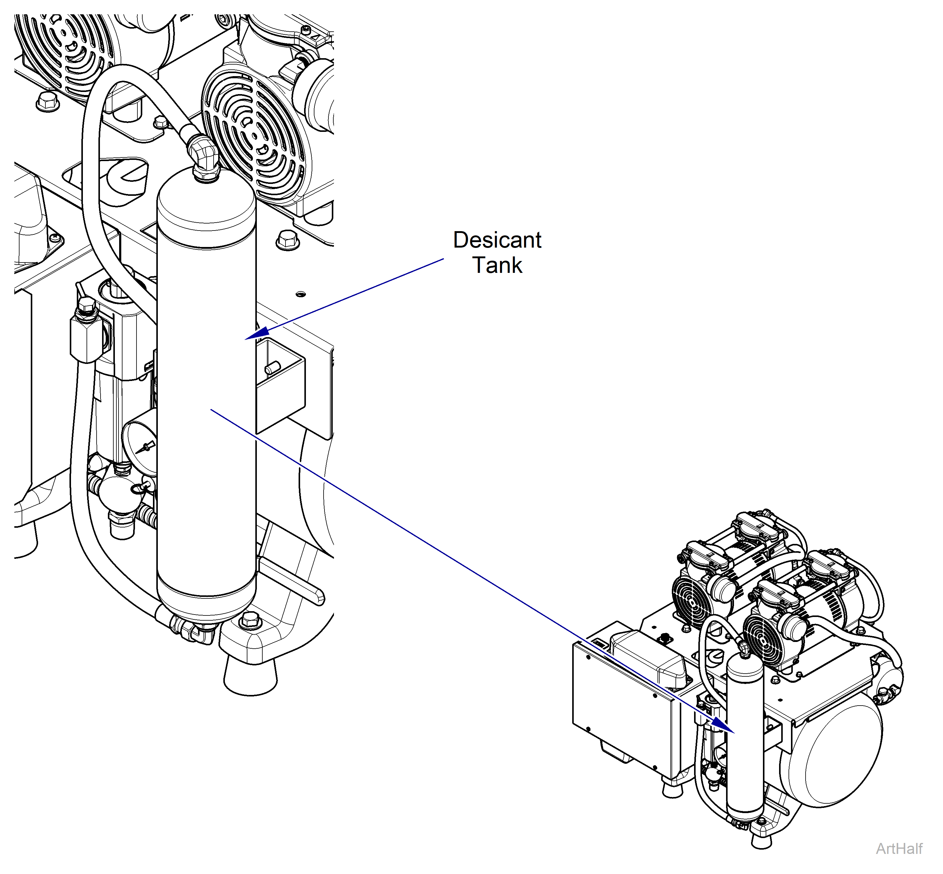 PowerAir Desiccant Tank
