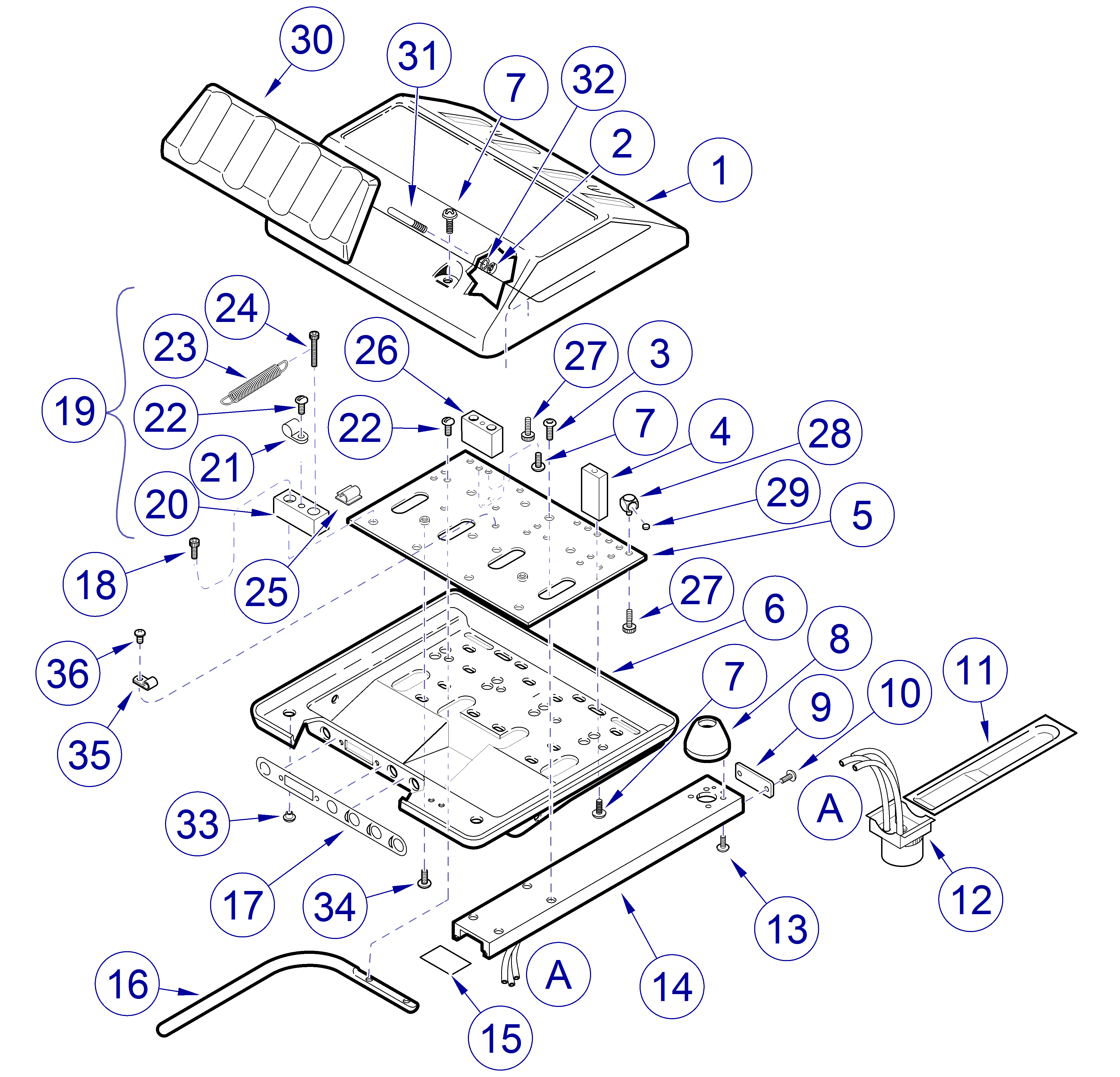 International (Whip) Delivery Unit Cover Components