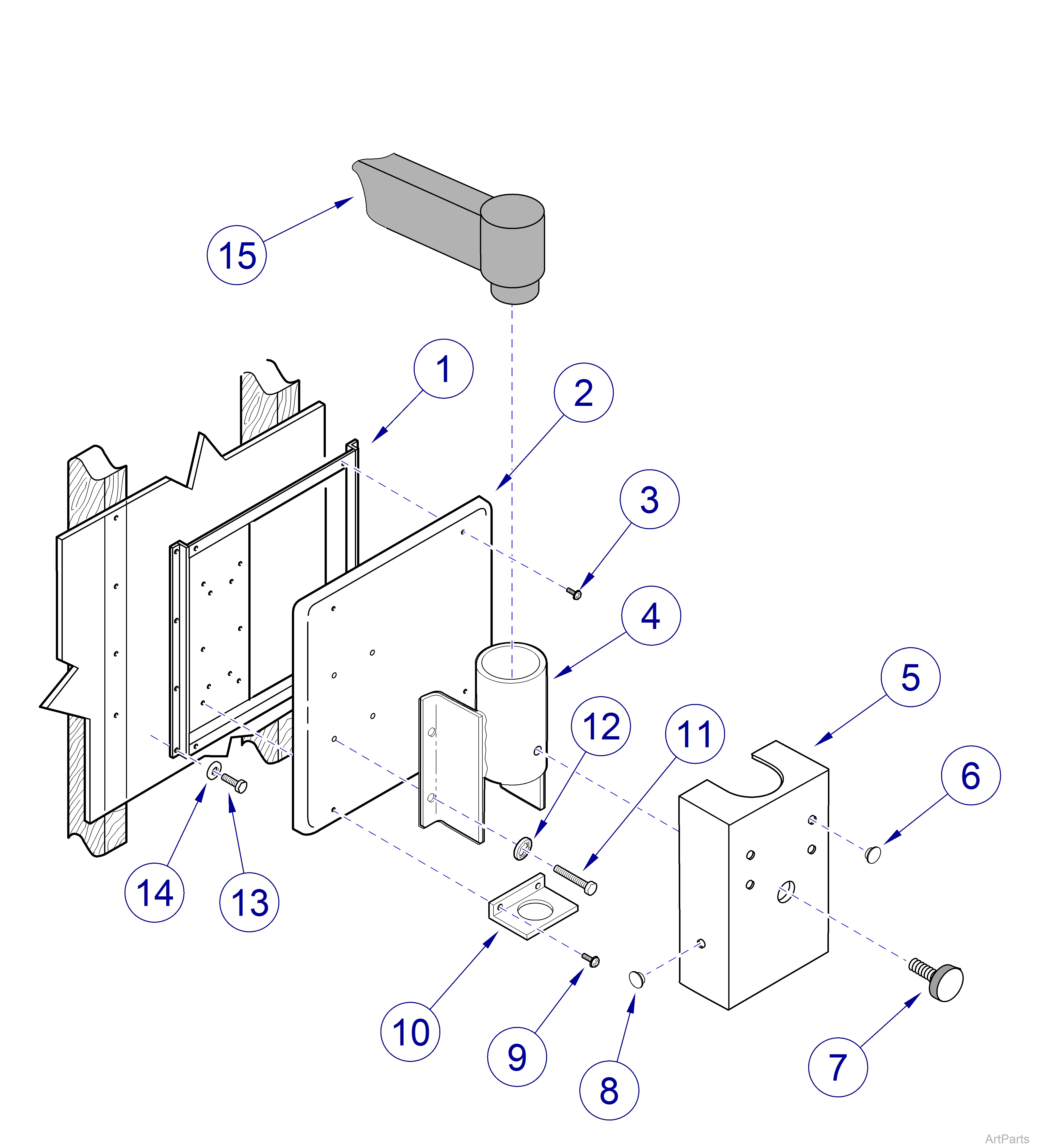 Asepsis 21® Delivery Side Delivery Unit Wall Mount Components