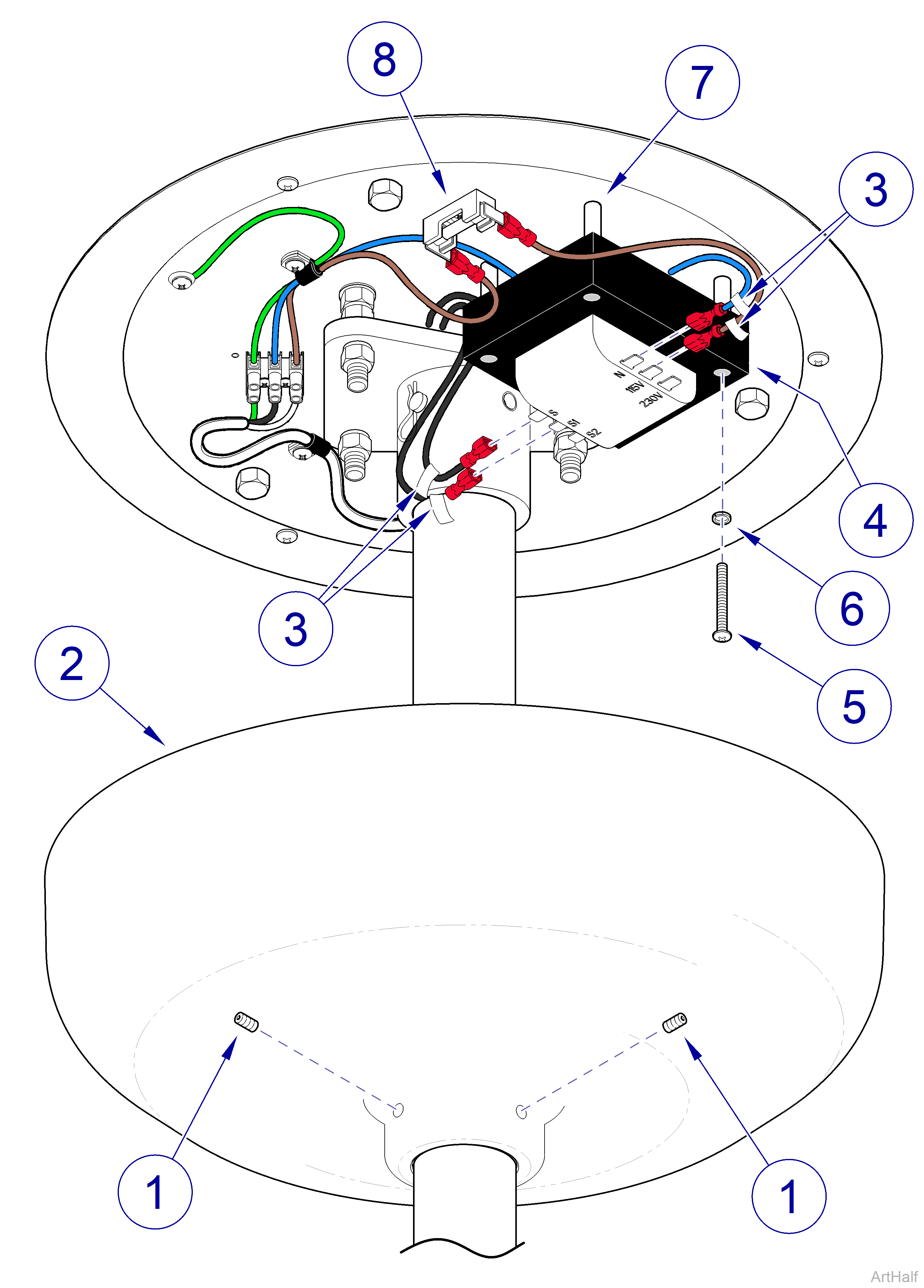 Midmark® Dental Lights Ceiling Light TransformerAccess Procedures