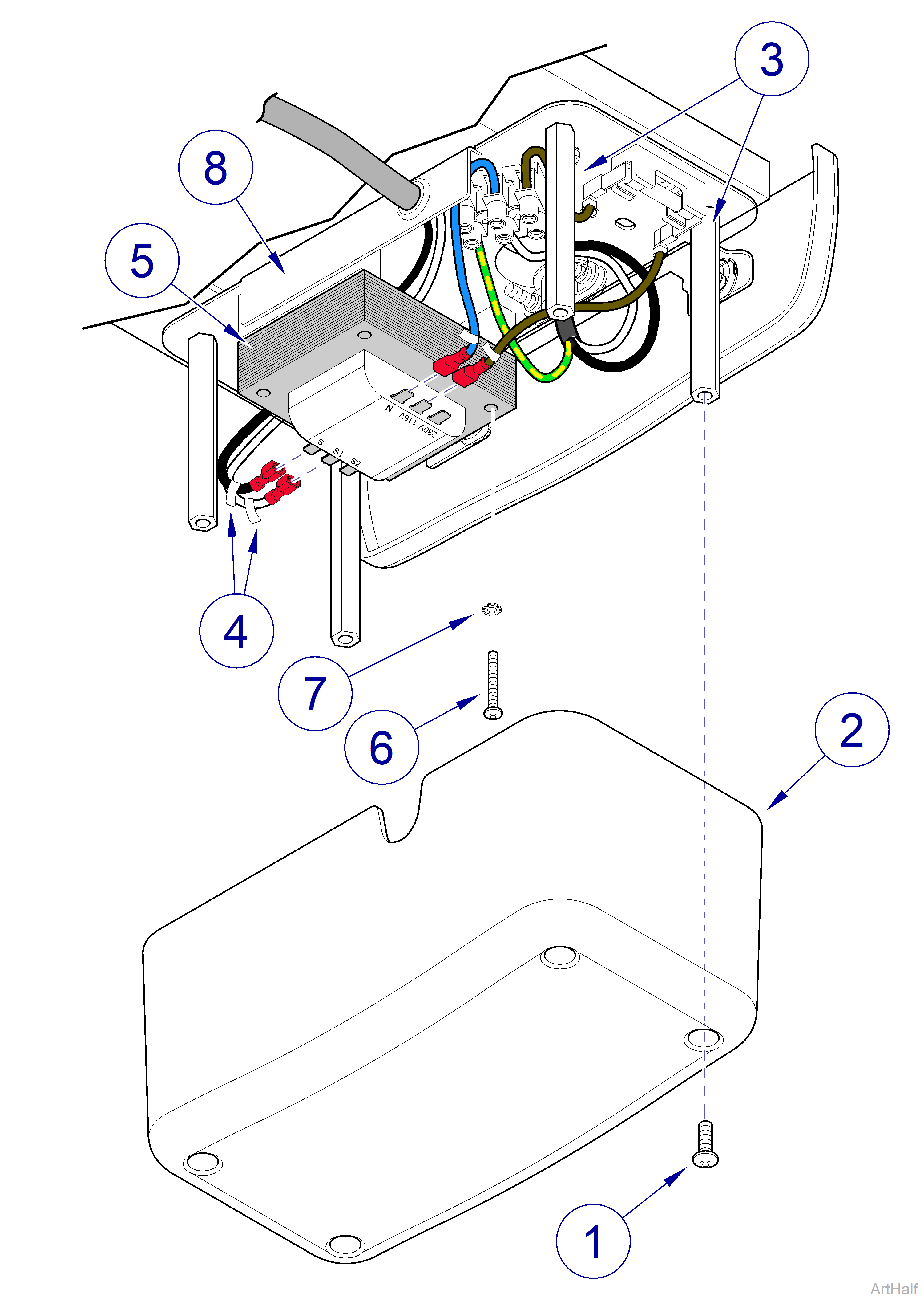 Midmark® Dental Lights Track Light Transformer Access Procedures