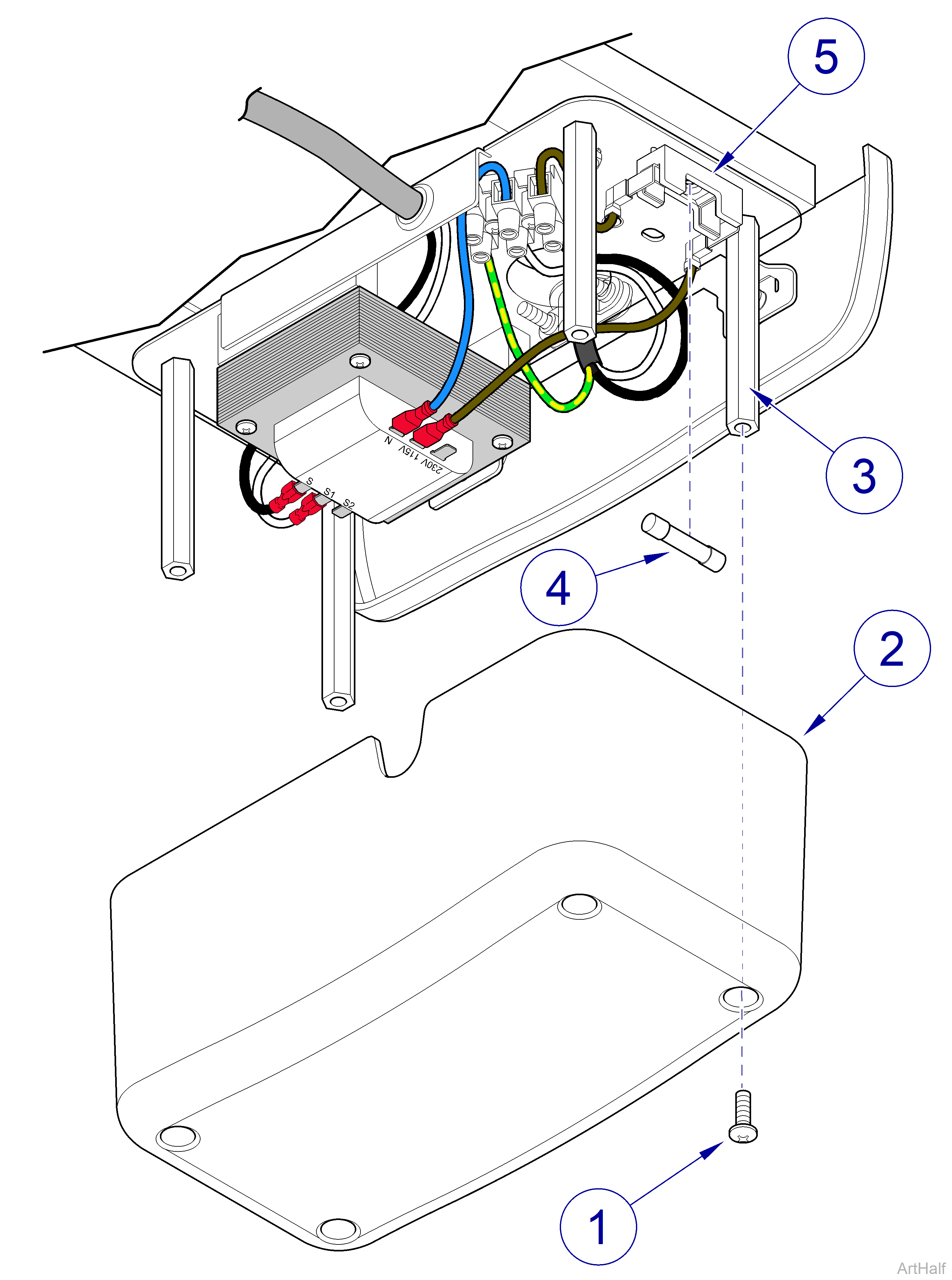 Midmark® Dental Lights Track Light Fuse Access Procedures
