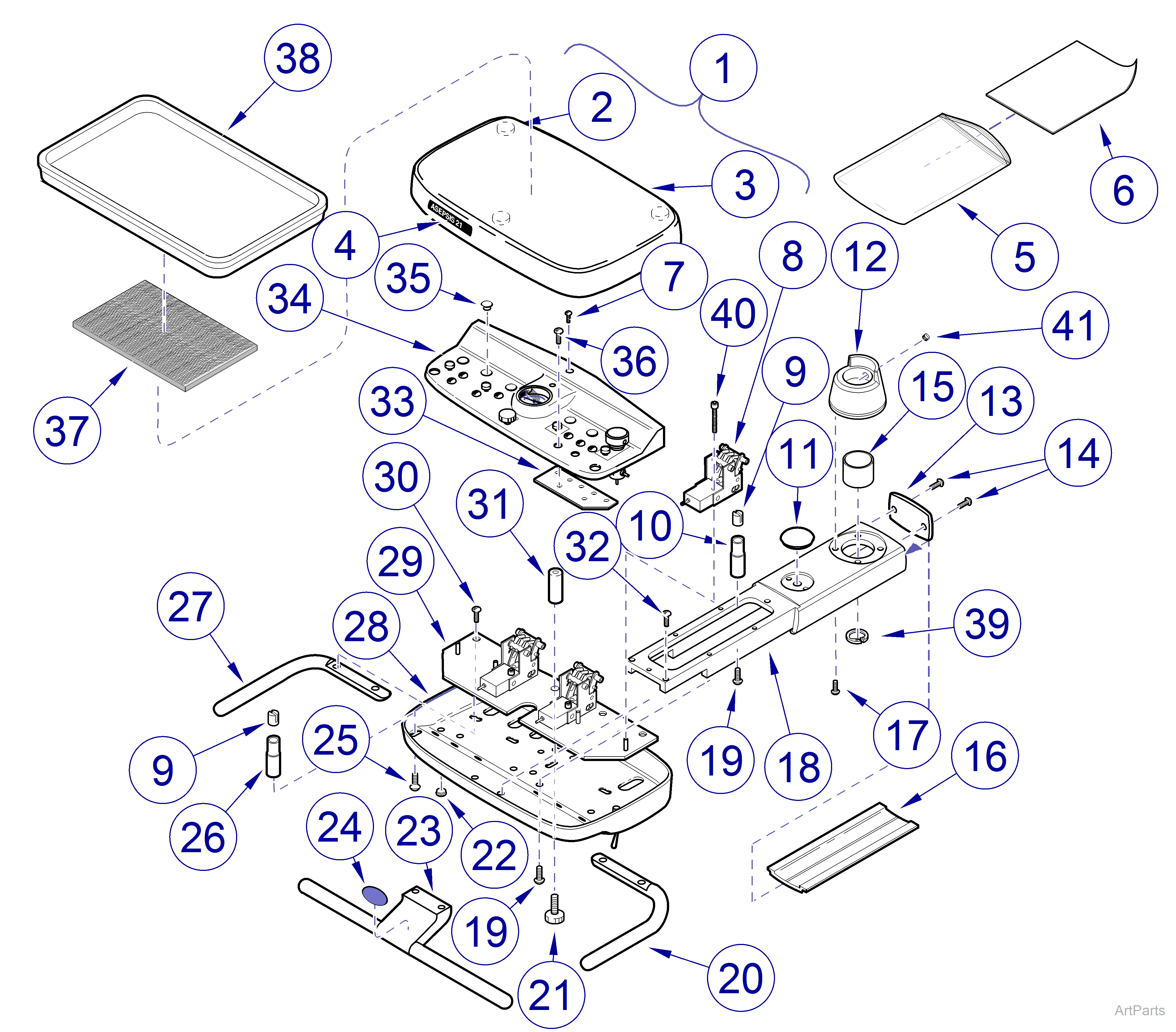 Asepsis 21 Unit Cover Components