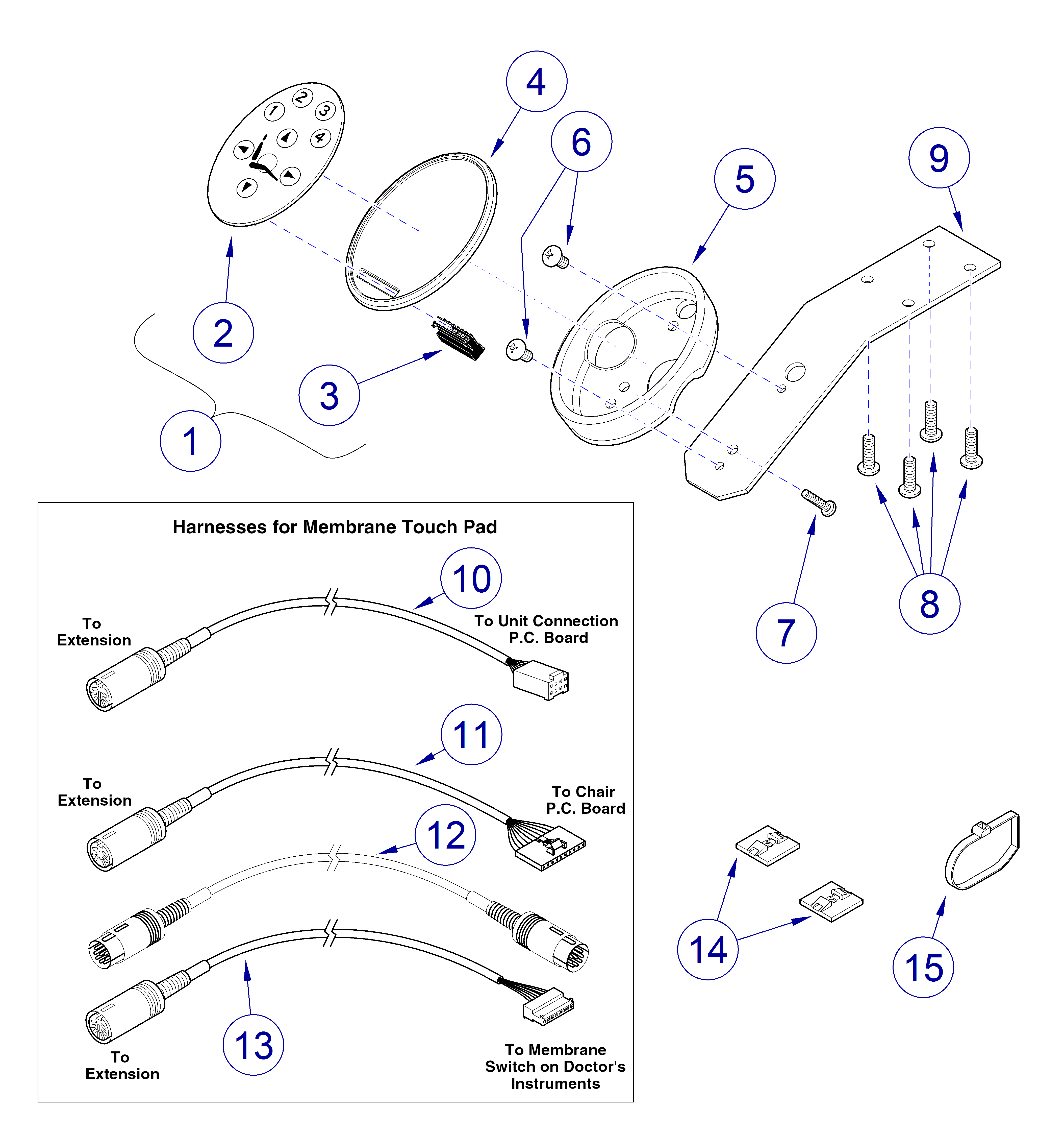 Midmark® Ultra-Series Dental Chair Remote Mounted Ultra Chair Control Kit