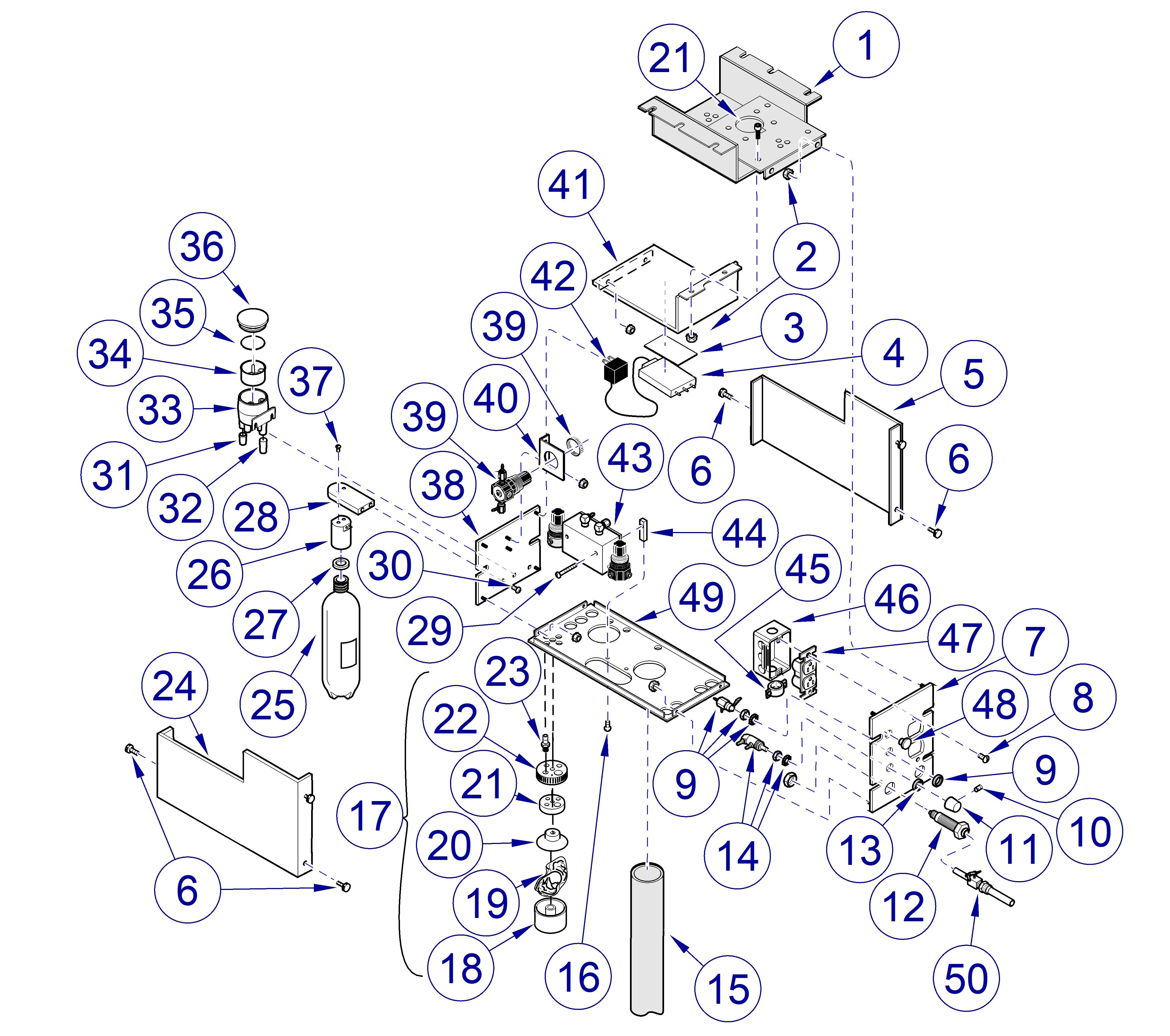 Asepsis 21 Delivery Unit Duo/Assistant's Housing Component