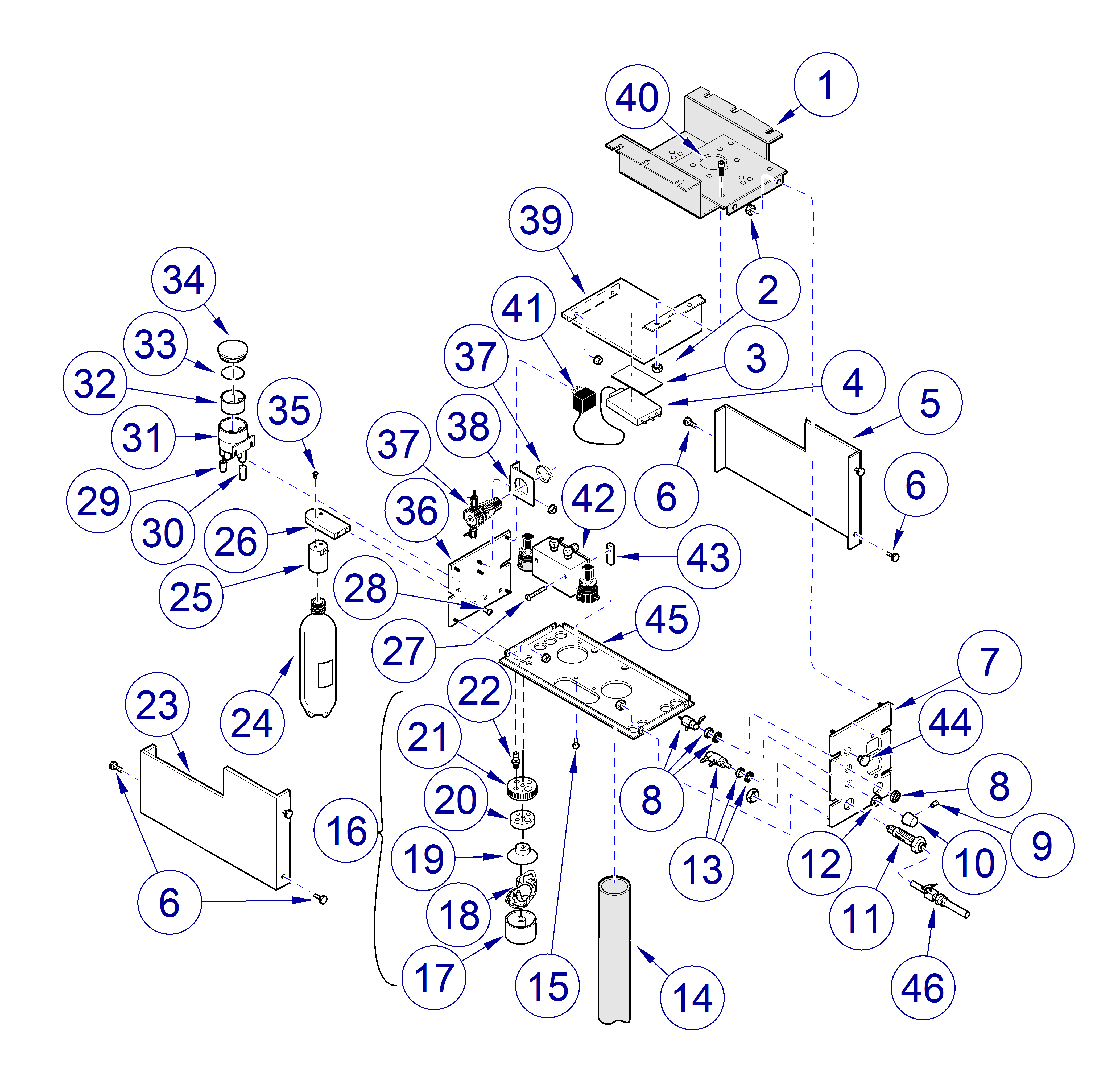 Asepsis 21 Delivery Unit Duo/Assistant's Housing Component