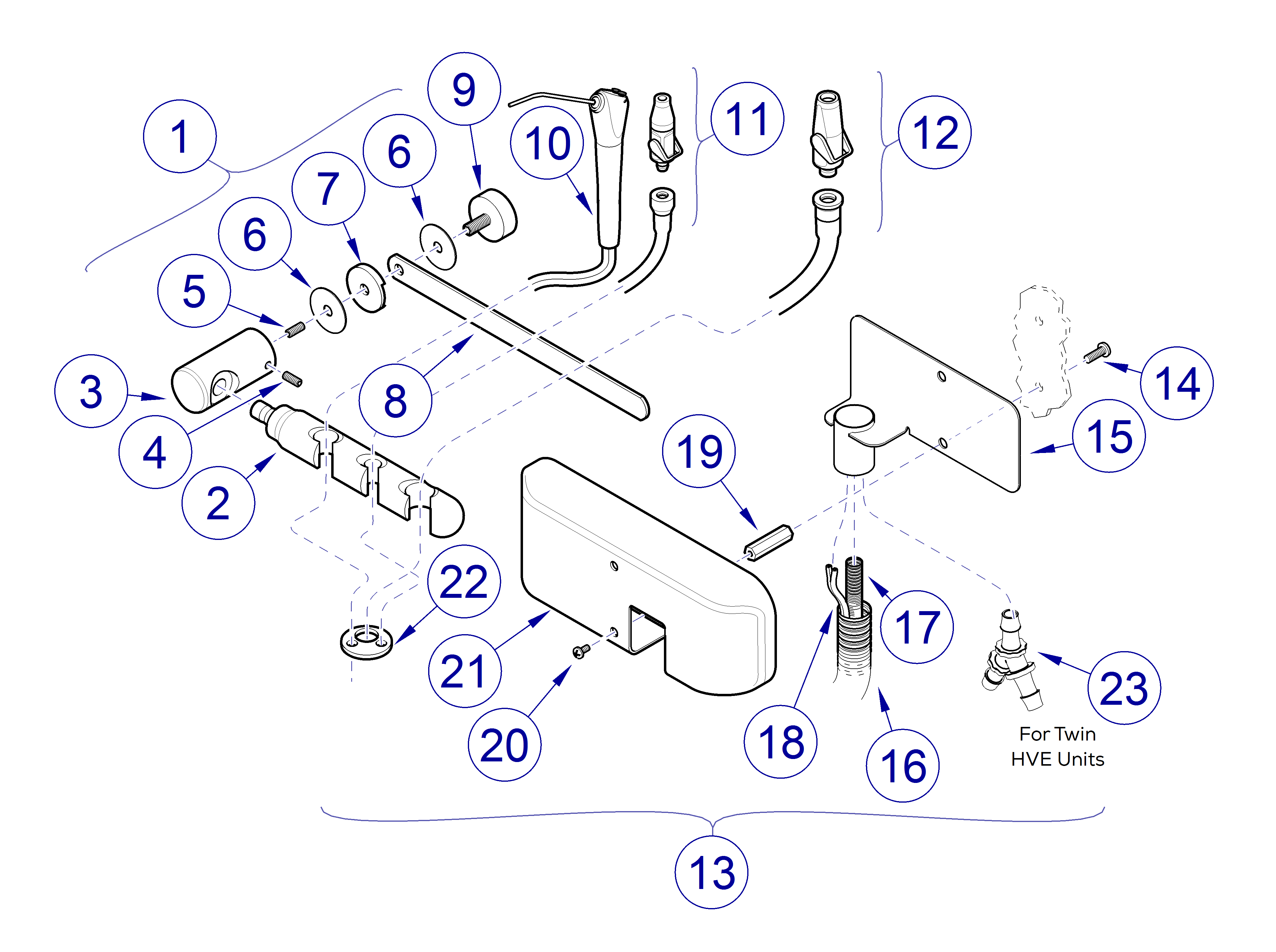 Asepsis 21 Delivery Unit LR Vac Pak Upper Components