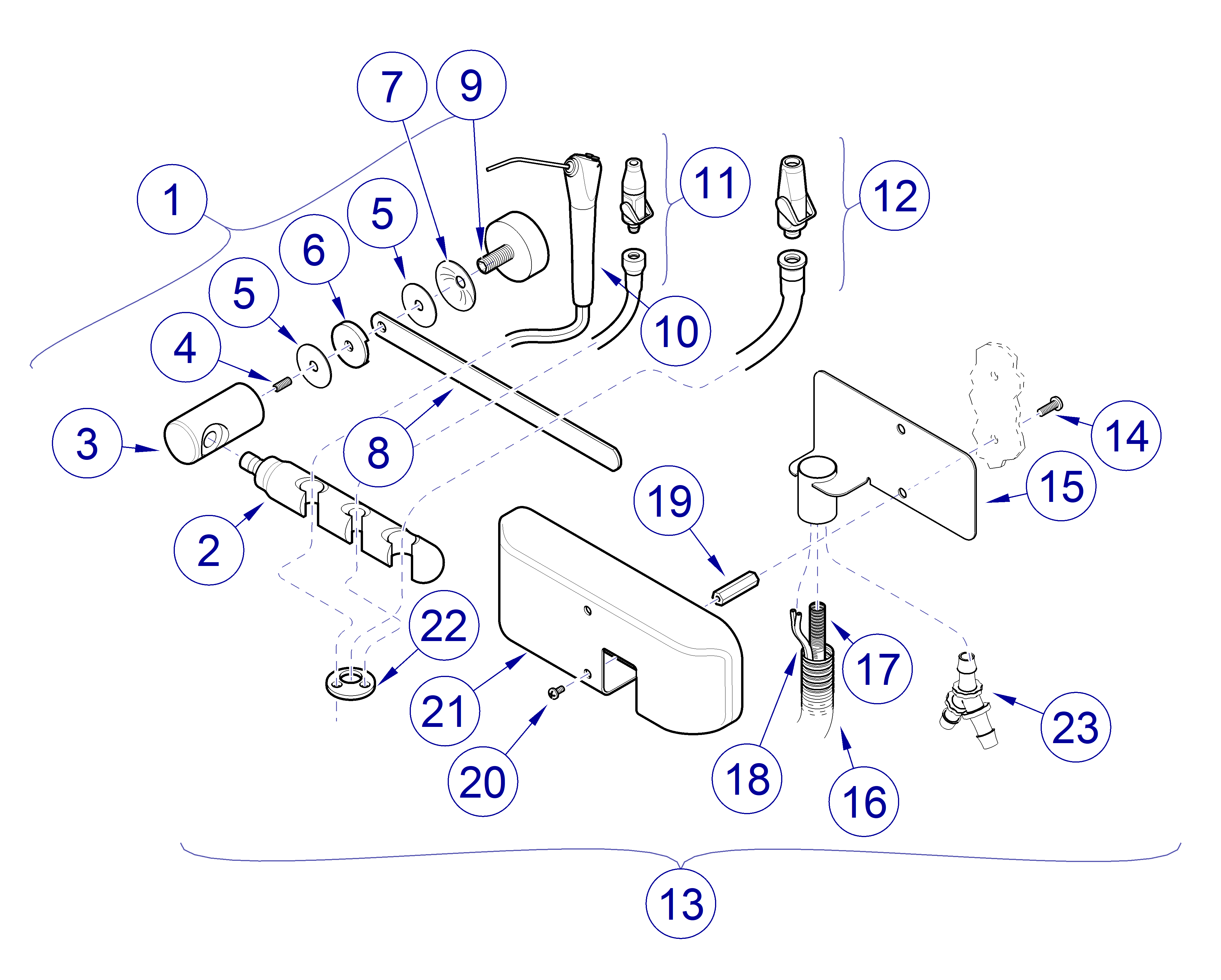 Asepsis 21 Delivery Unit LR Vac Pak Upper Components