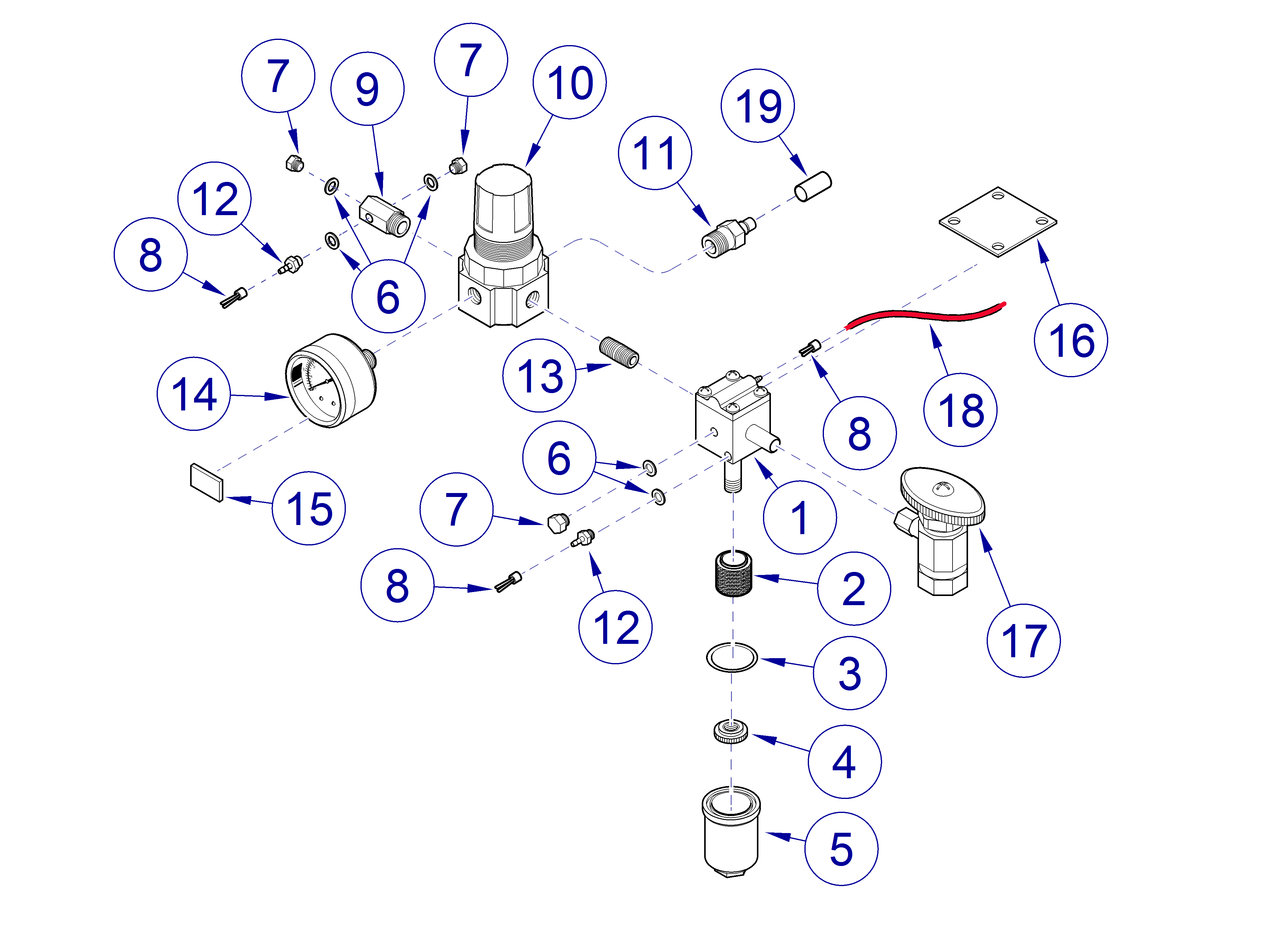 Asepsis 21 Delivery Unit Air Control Assembly