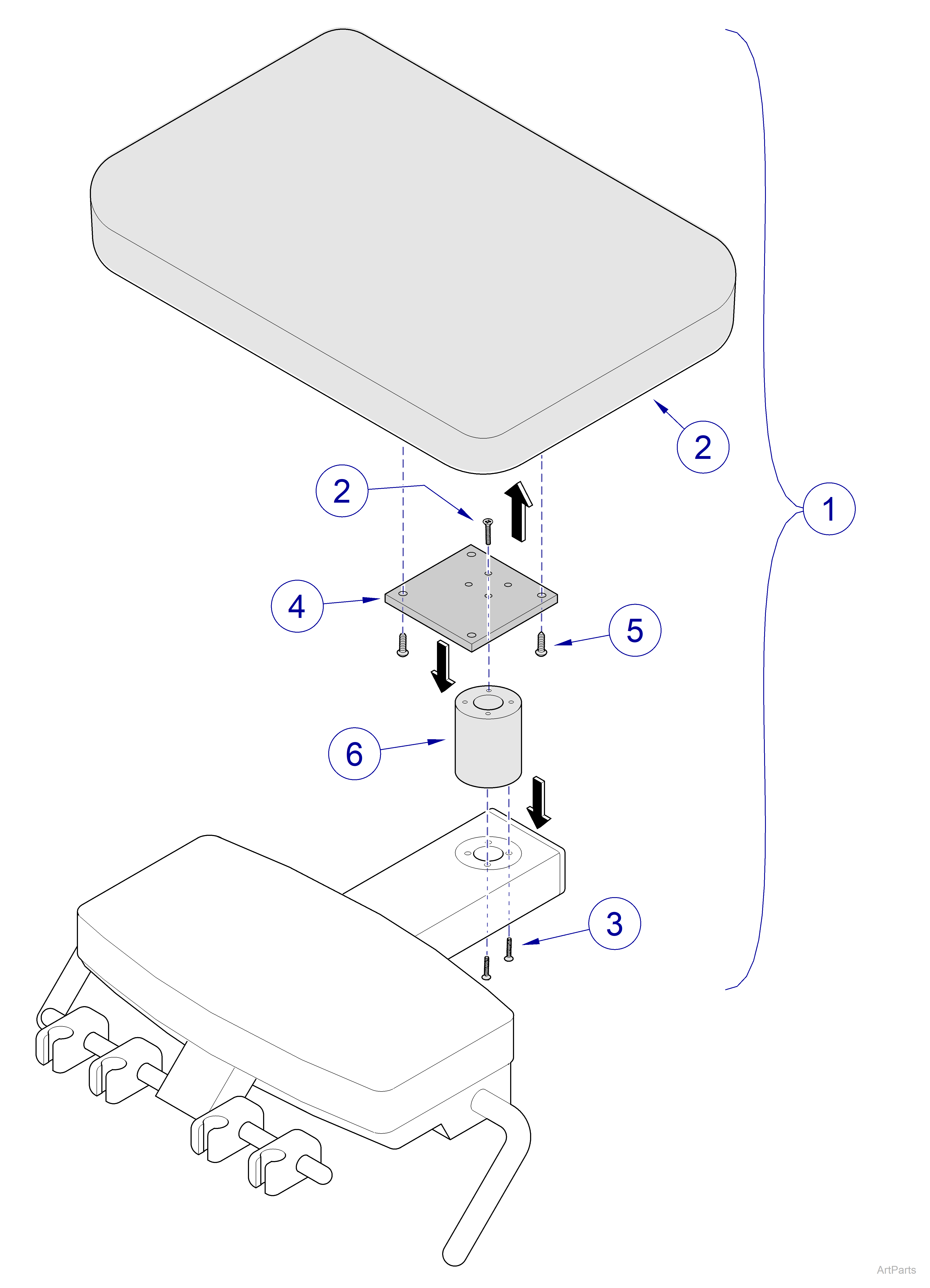 Asepsis 21 Delivery Unit Work Surface, 18" x 13"