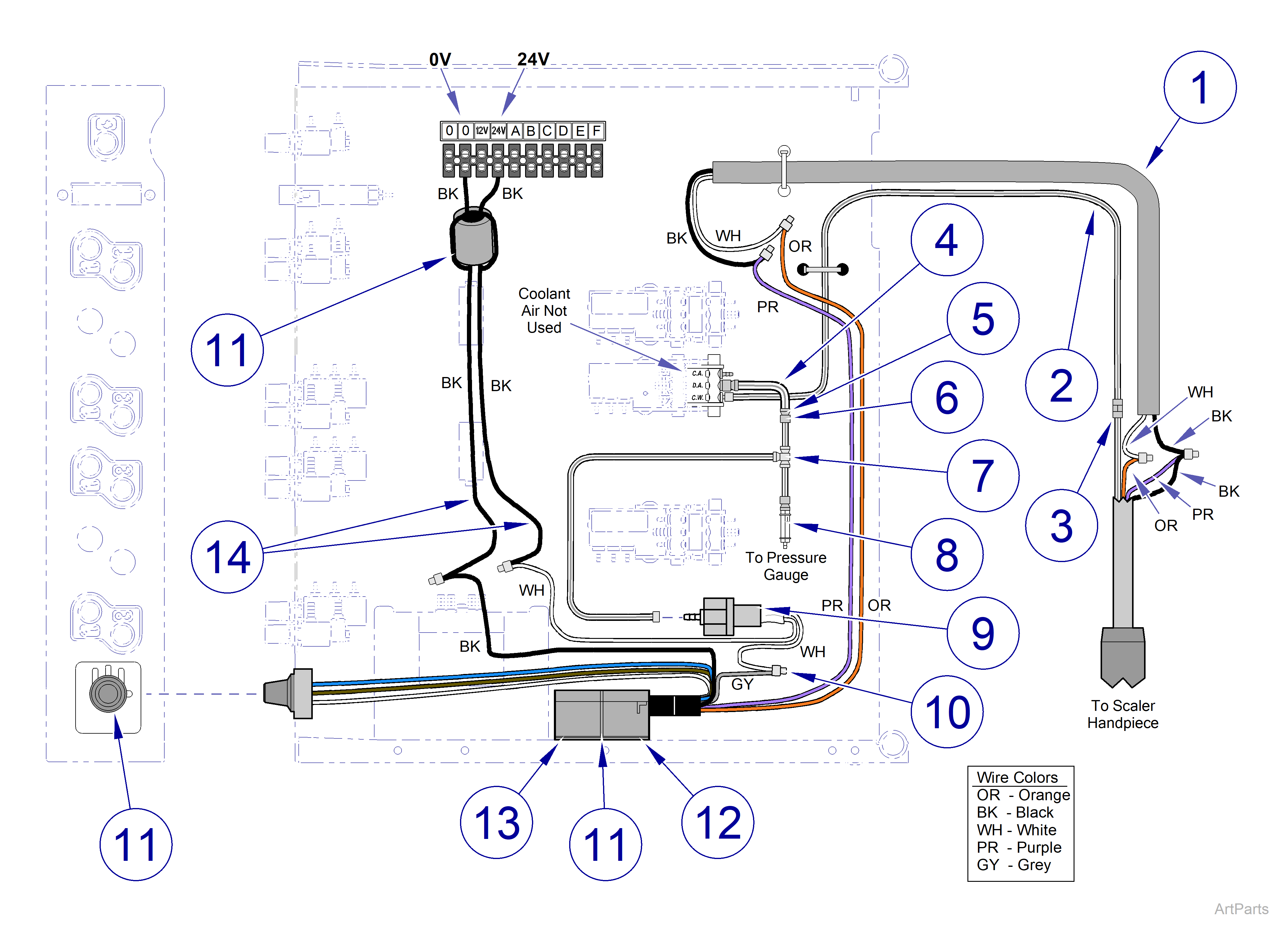 153765-00x Satelec Scaler Accessory Kit for 12:00 FSC