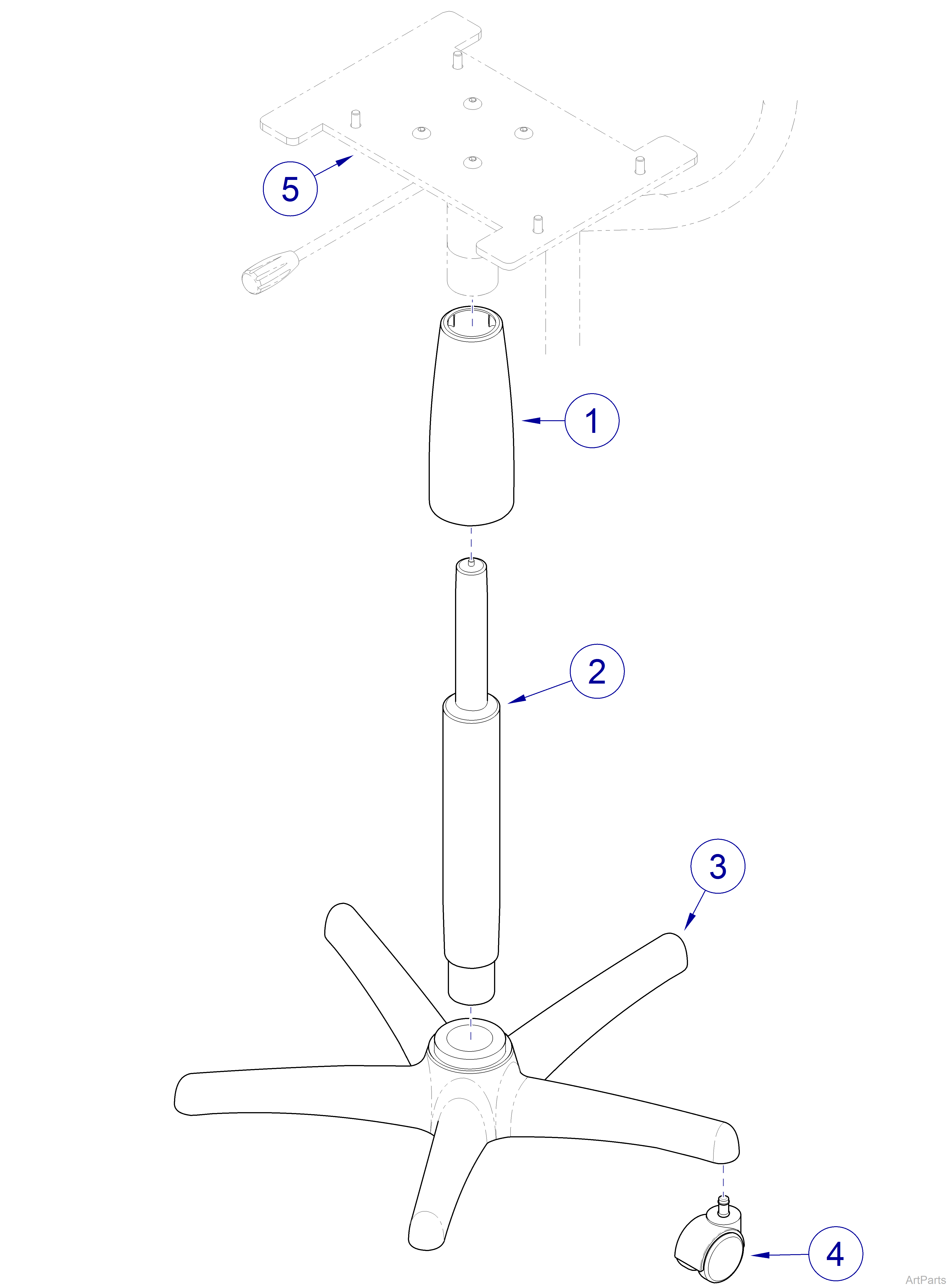 153812-assistant-s-stool-base-components