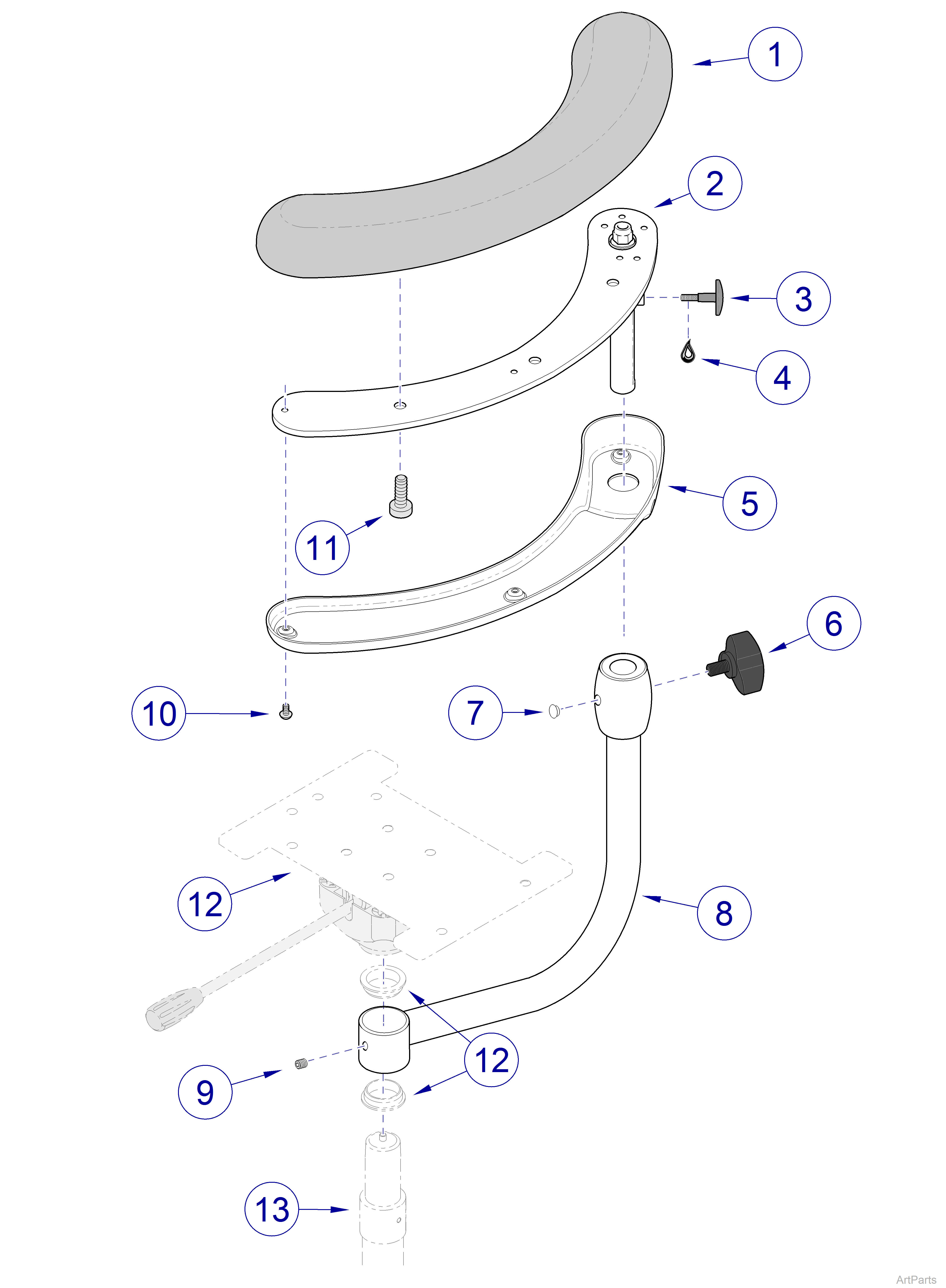 Assistant's Stool Body Support