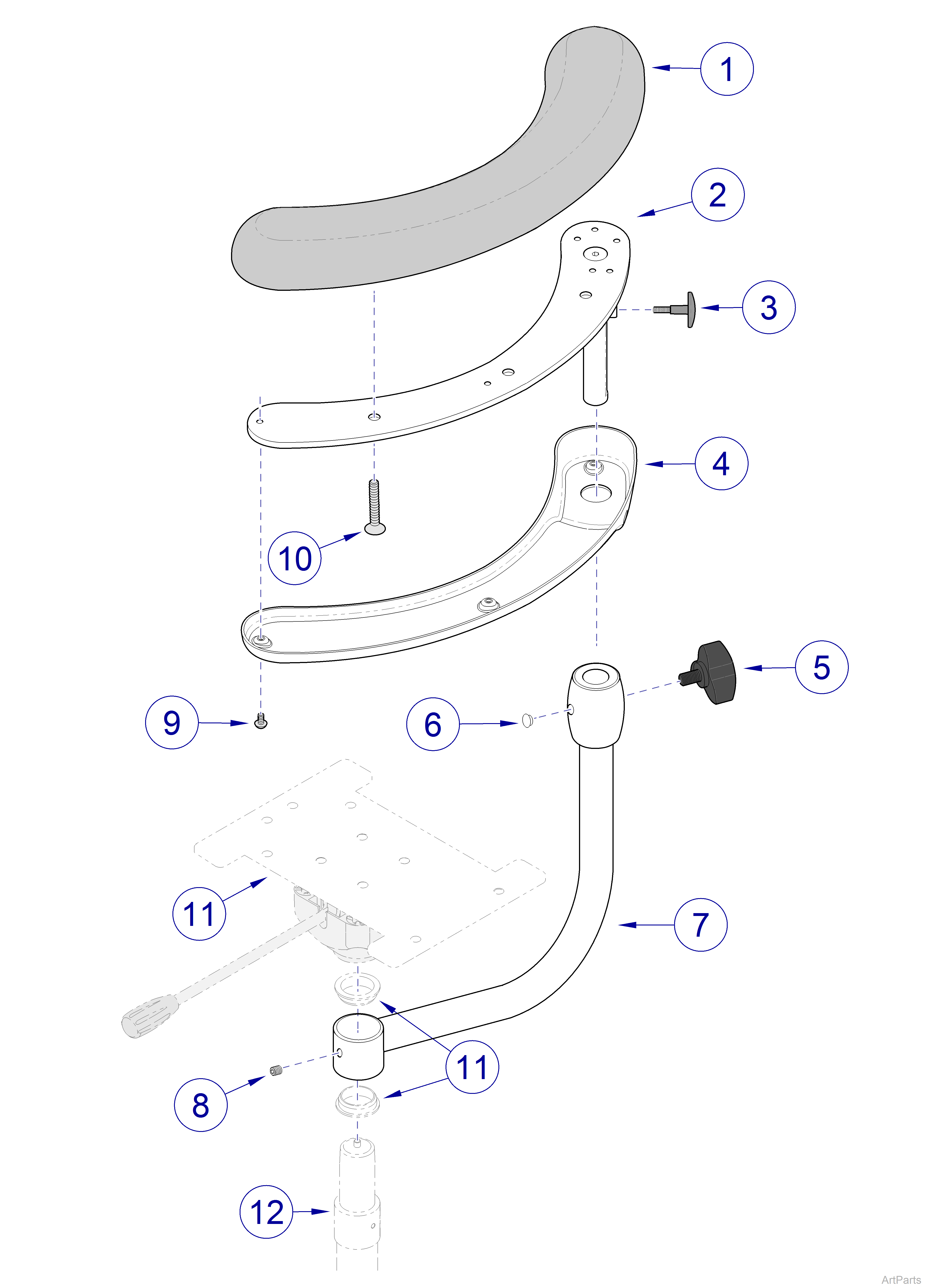 Assistant's Stool Body Support
