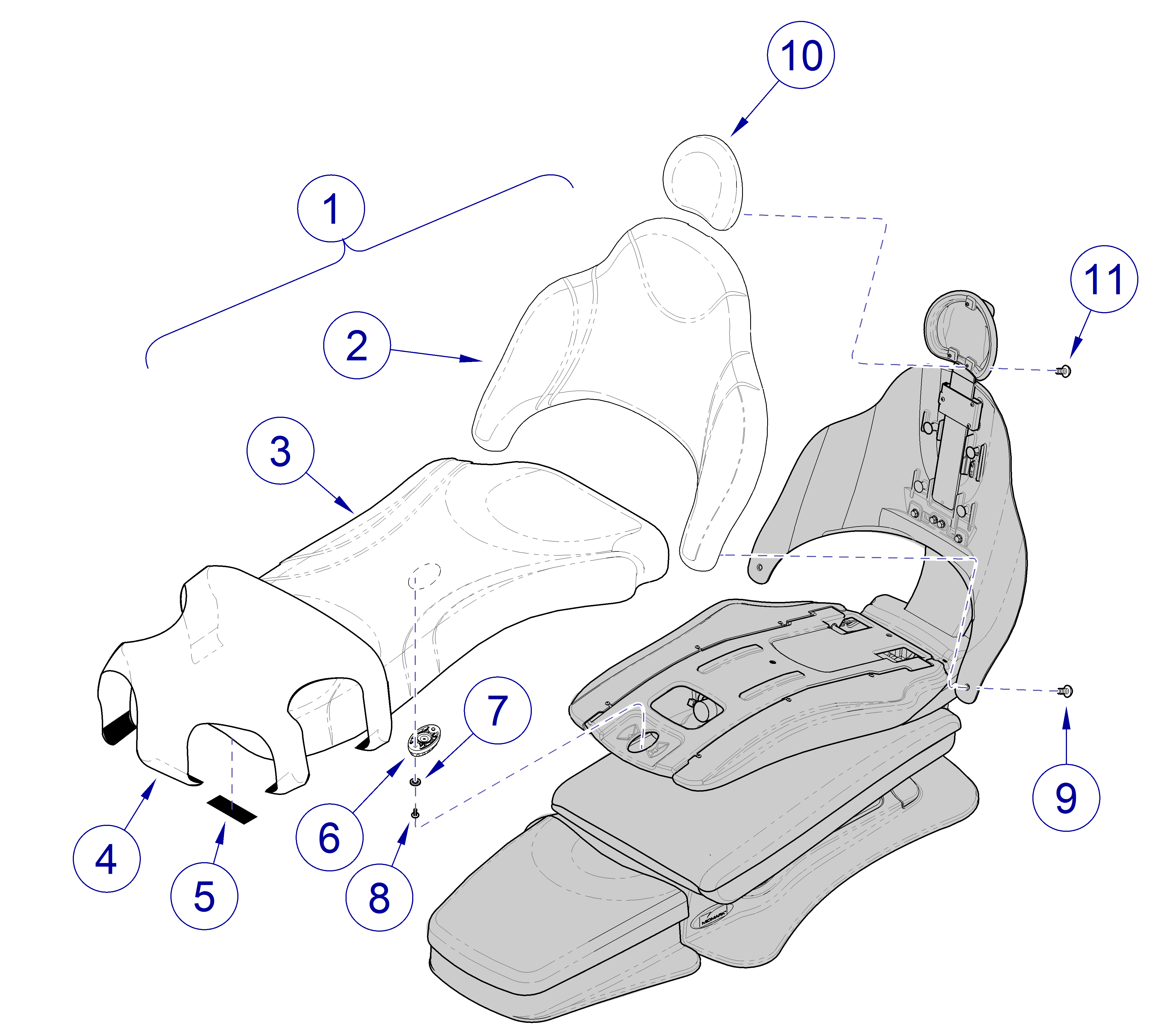 Elevance® Dental Chair Upholstery - Standard Elevance and Ultra Limited Seams