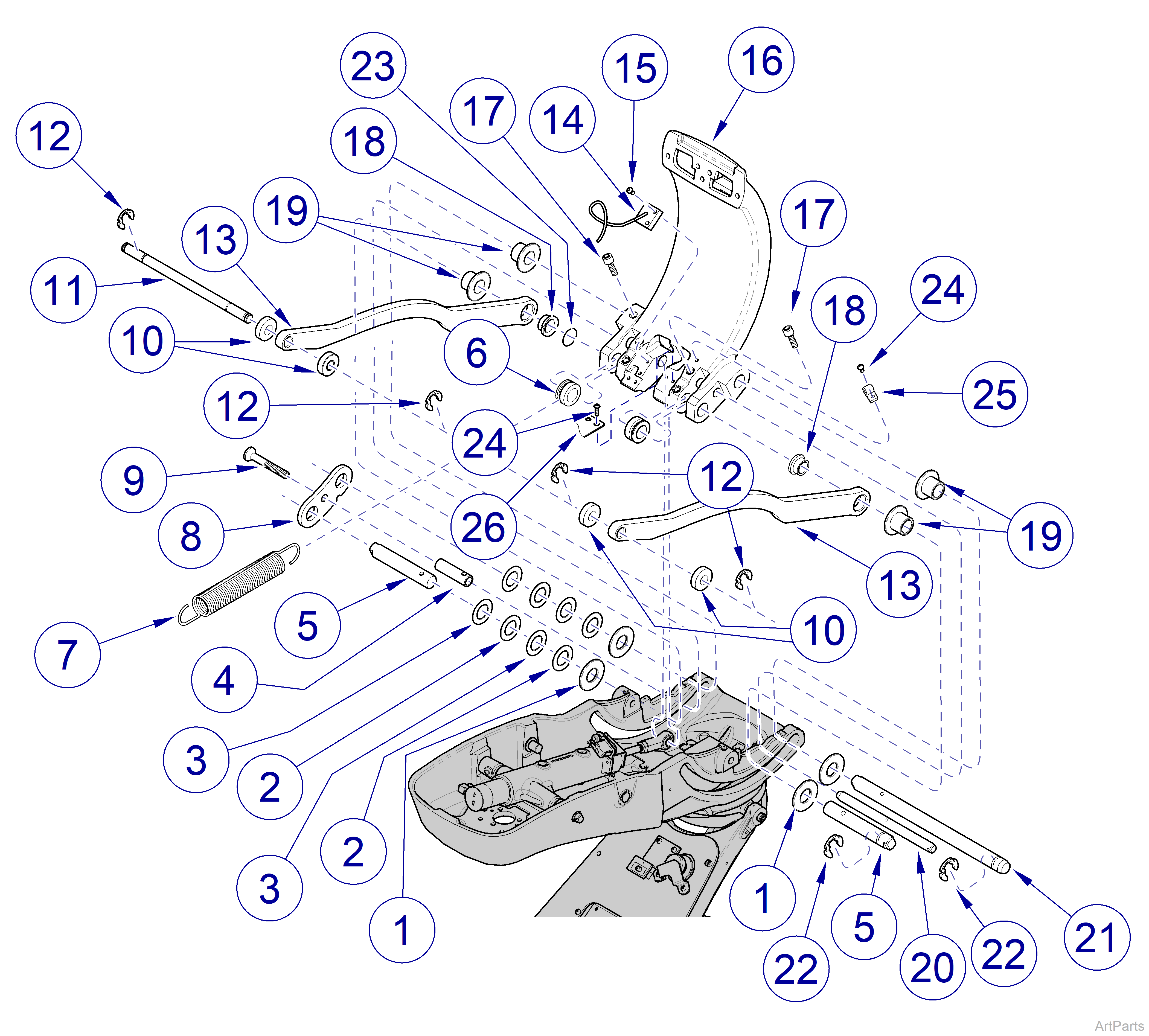 Elevance® Dental Chair Back Linkage