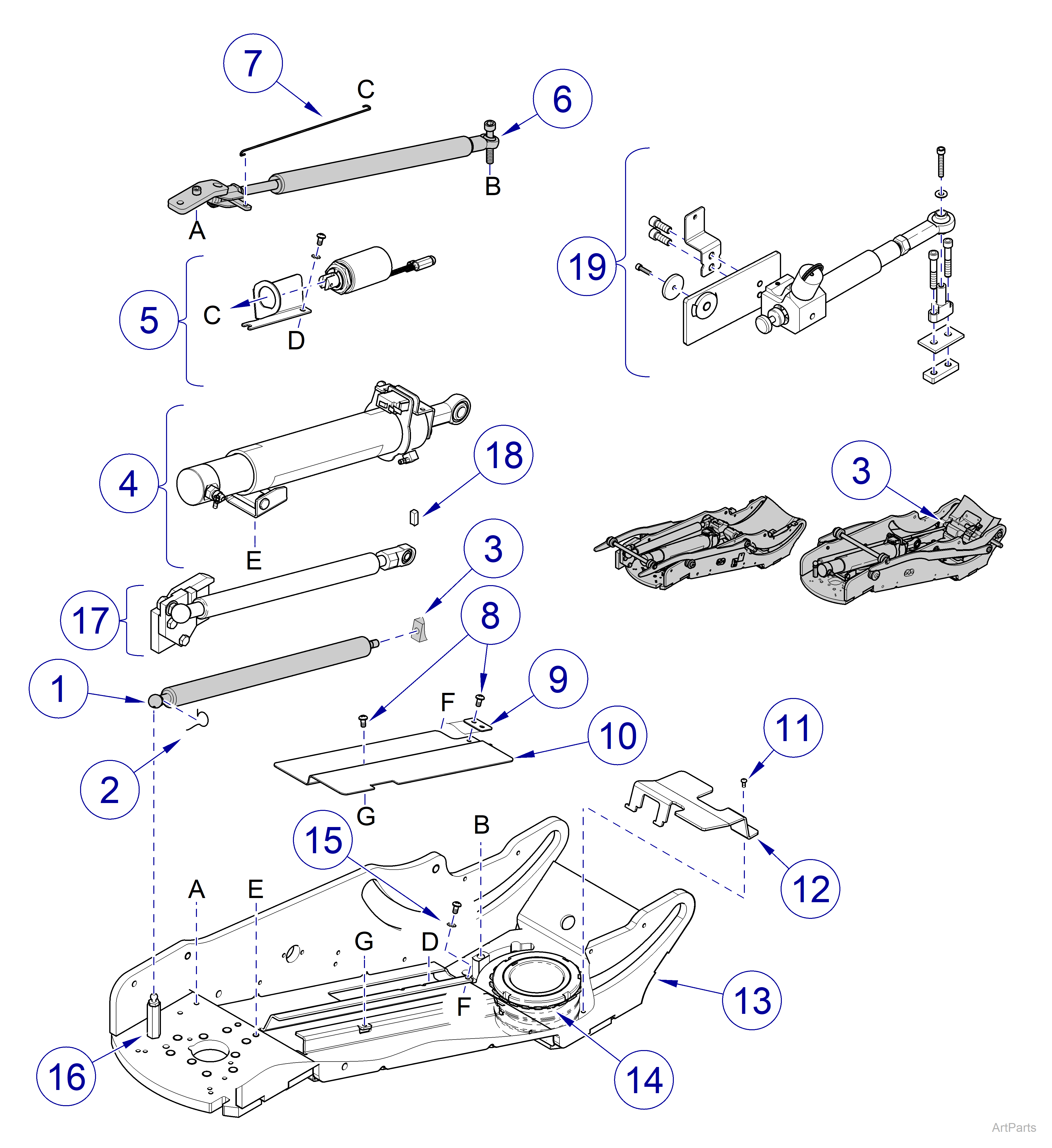 Elevance® Dental Chair Top Frame Assembly