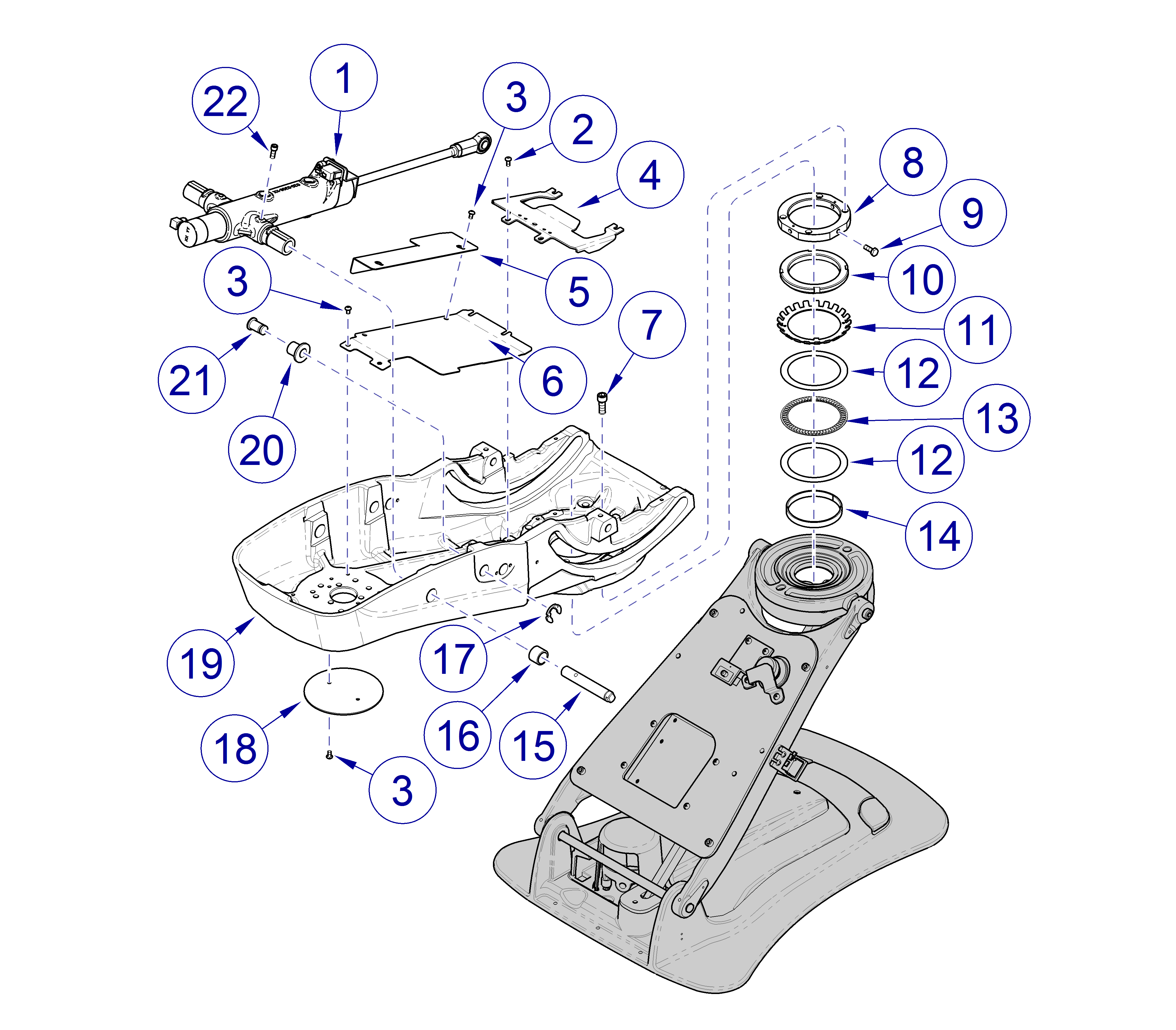 Elevance® Dental Chair Top Frame Assembly