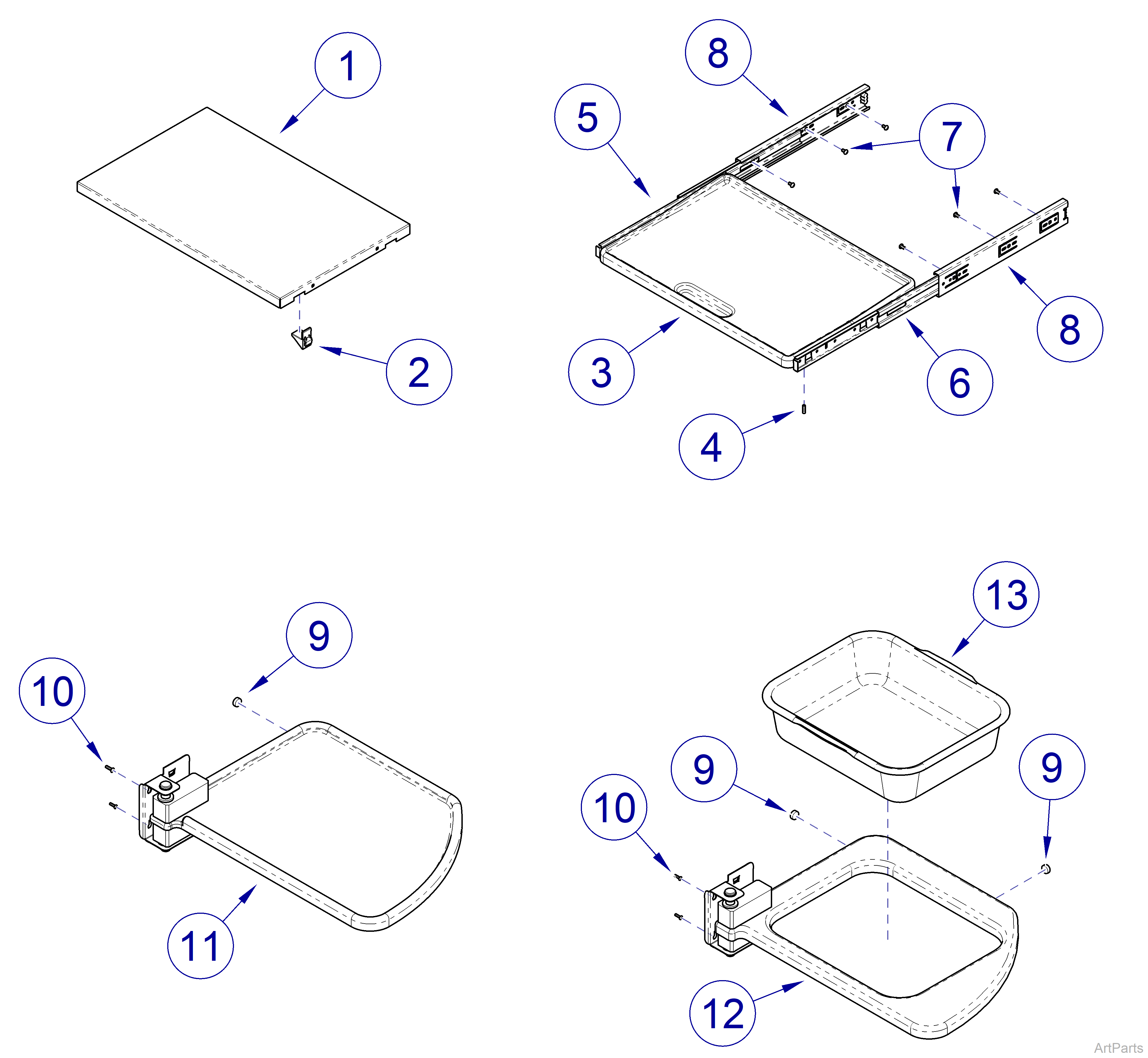 Integra™ Treatment Console Side Storage Interior Options