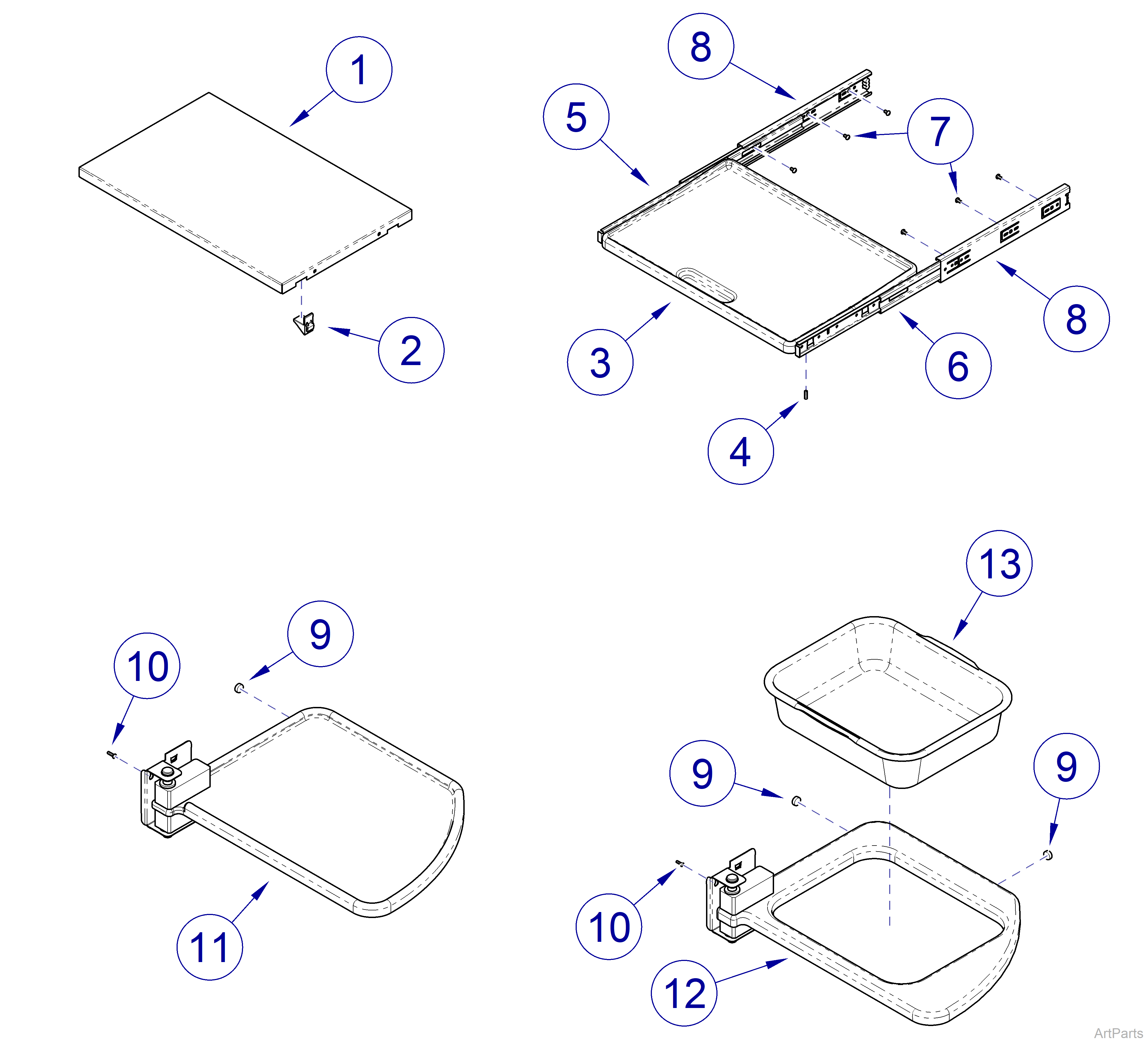 Integra™ Treatment Console Side Storage Interior Options