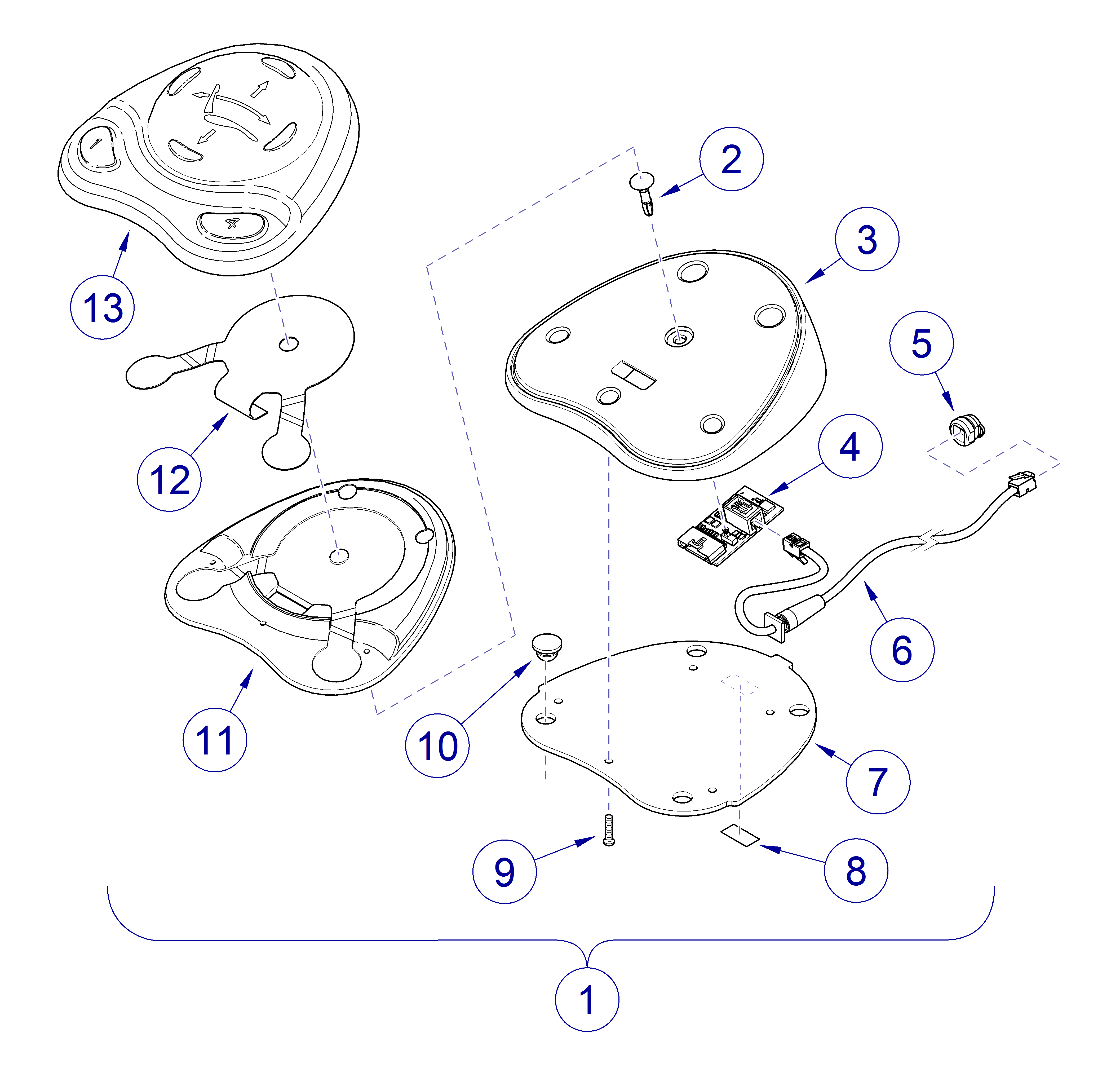 Elevance® Dental Chair Foot Control Assembly