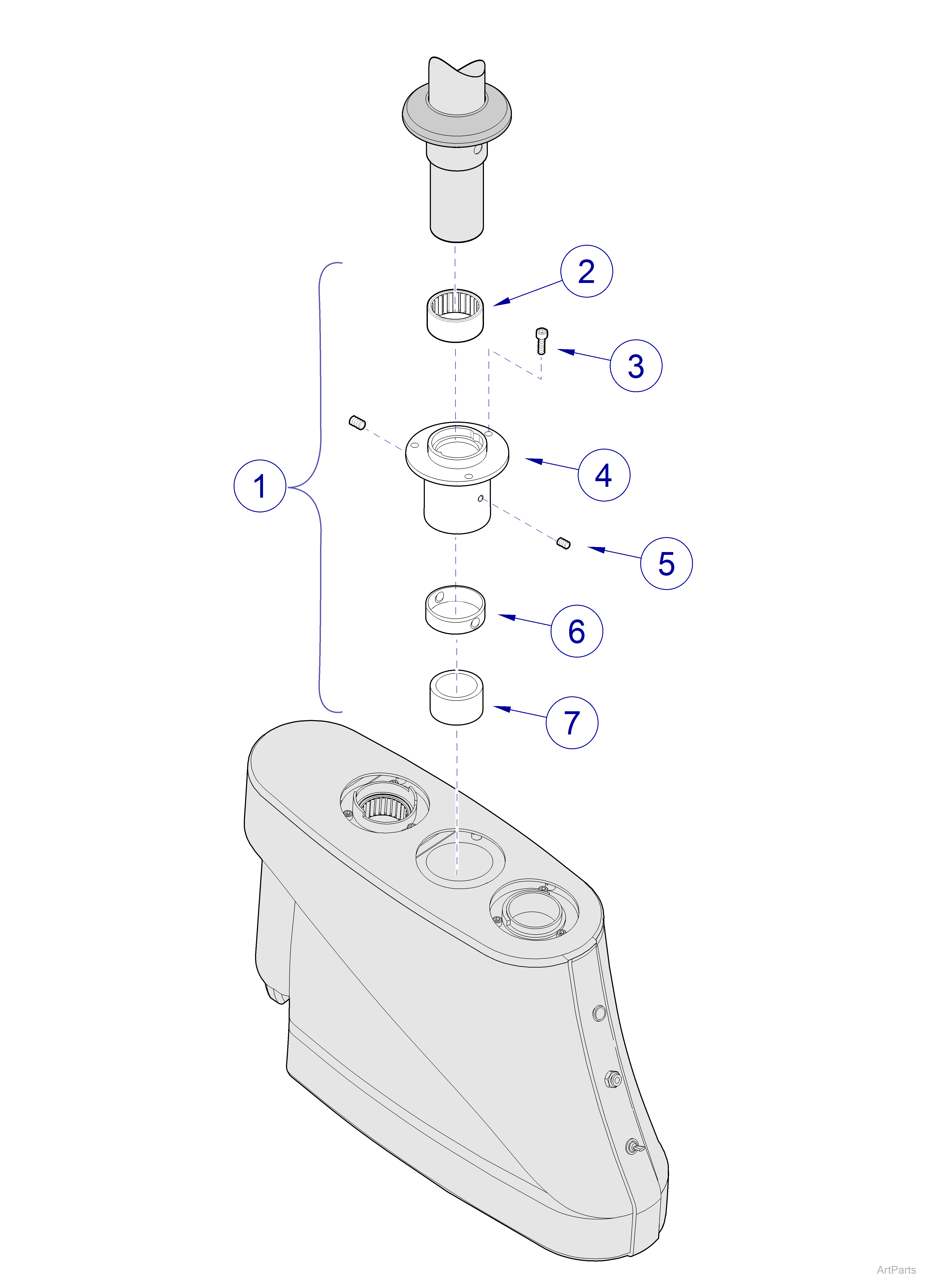 Console Arms / Bearings Console Bearings: Procenter Console