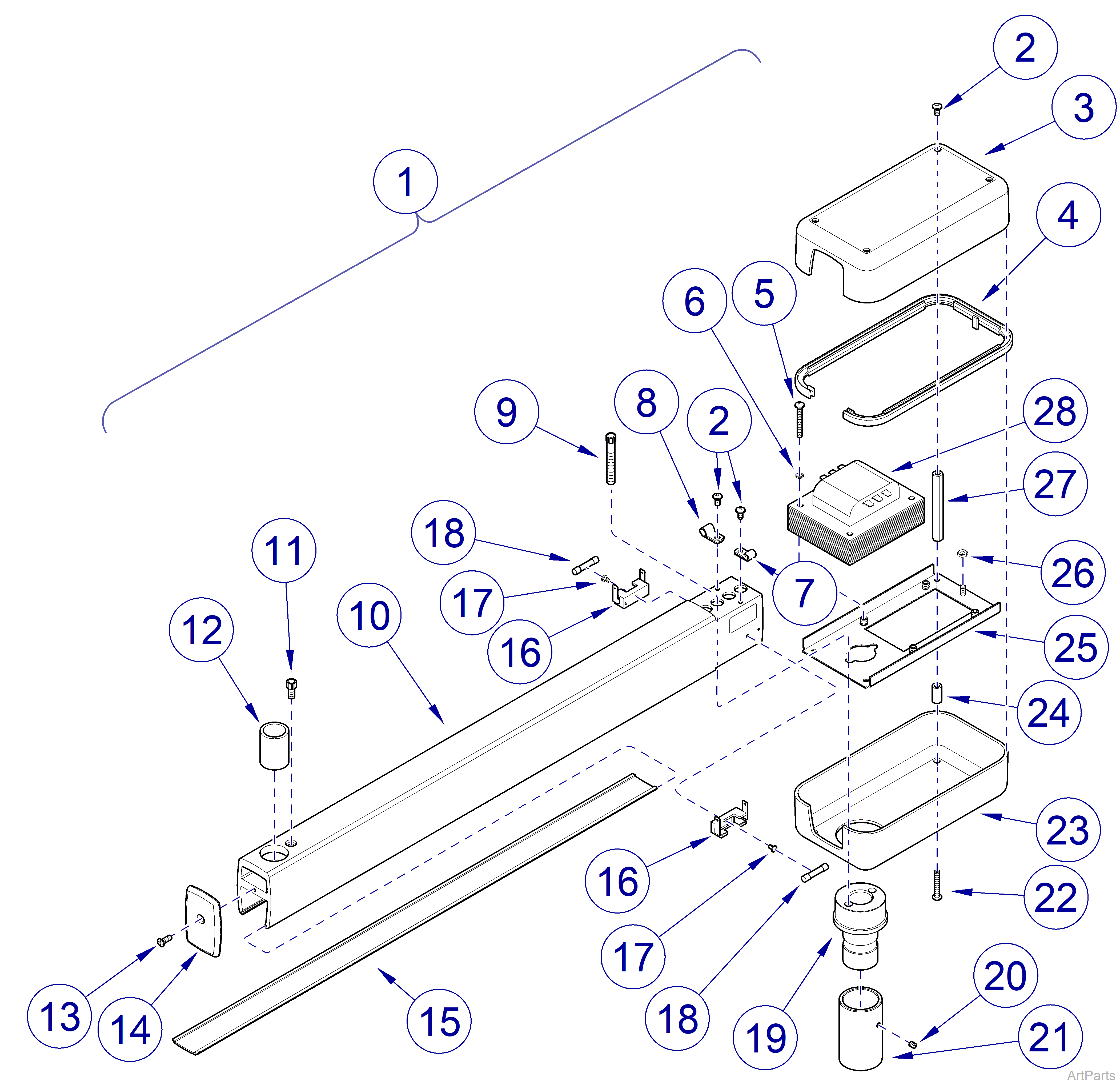 Universal Mounted Lights, Universal Fixed Arm 