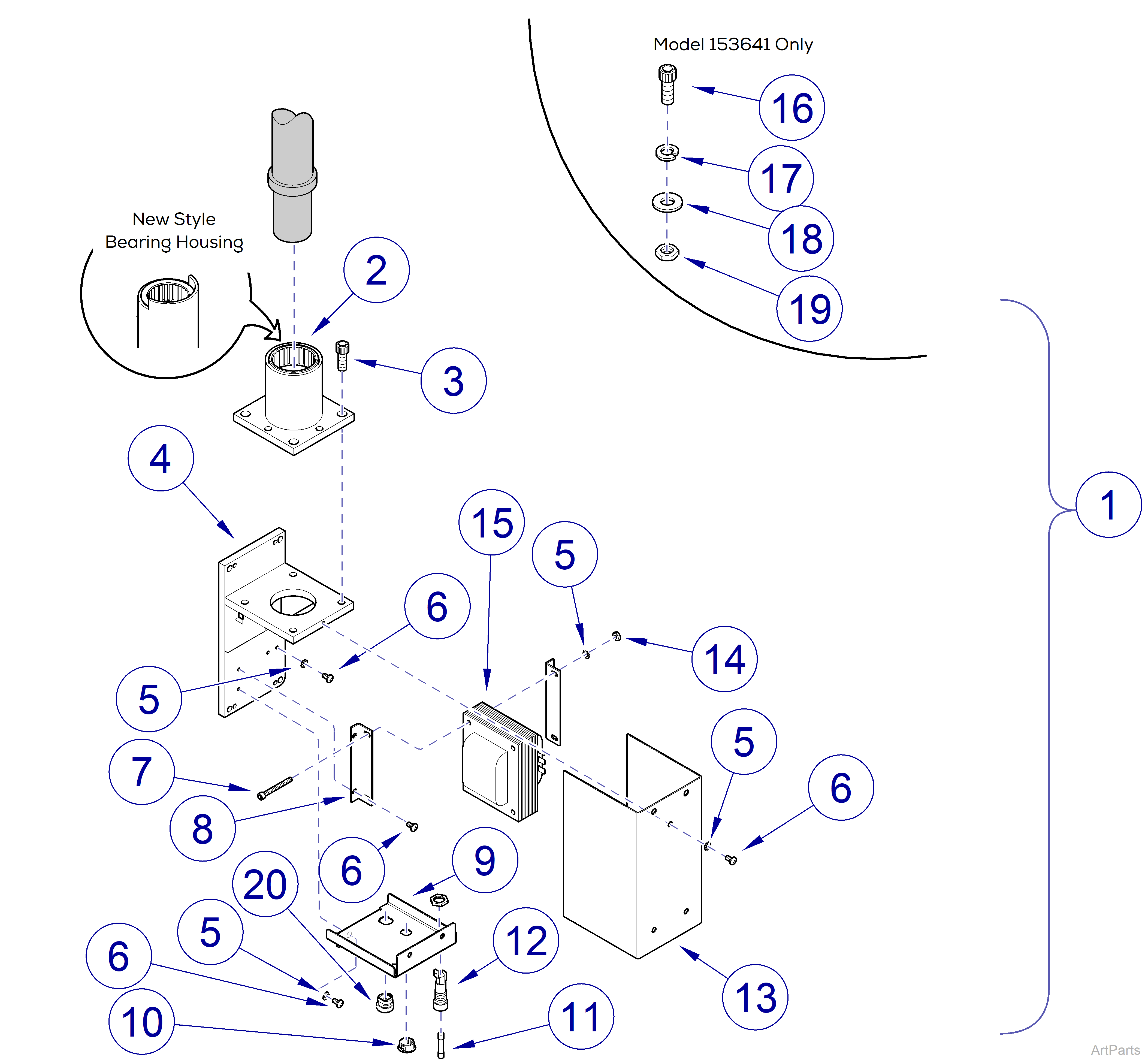 Wall / Cabinet Mounted Lights, Cabinet Mount Bracket Assembly