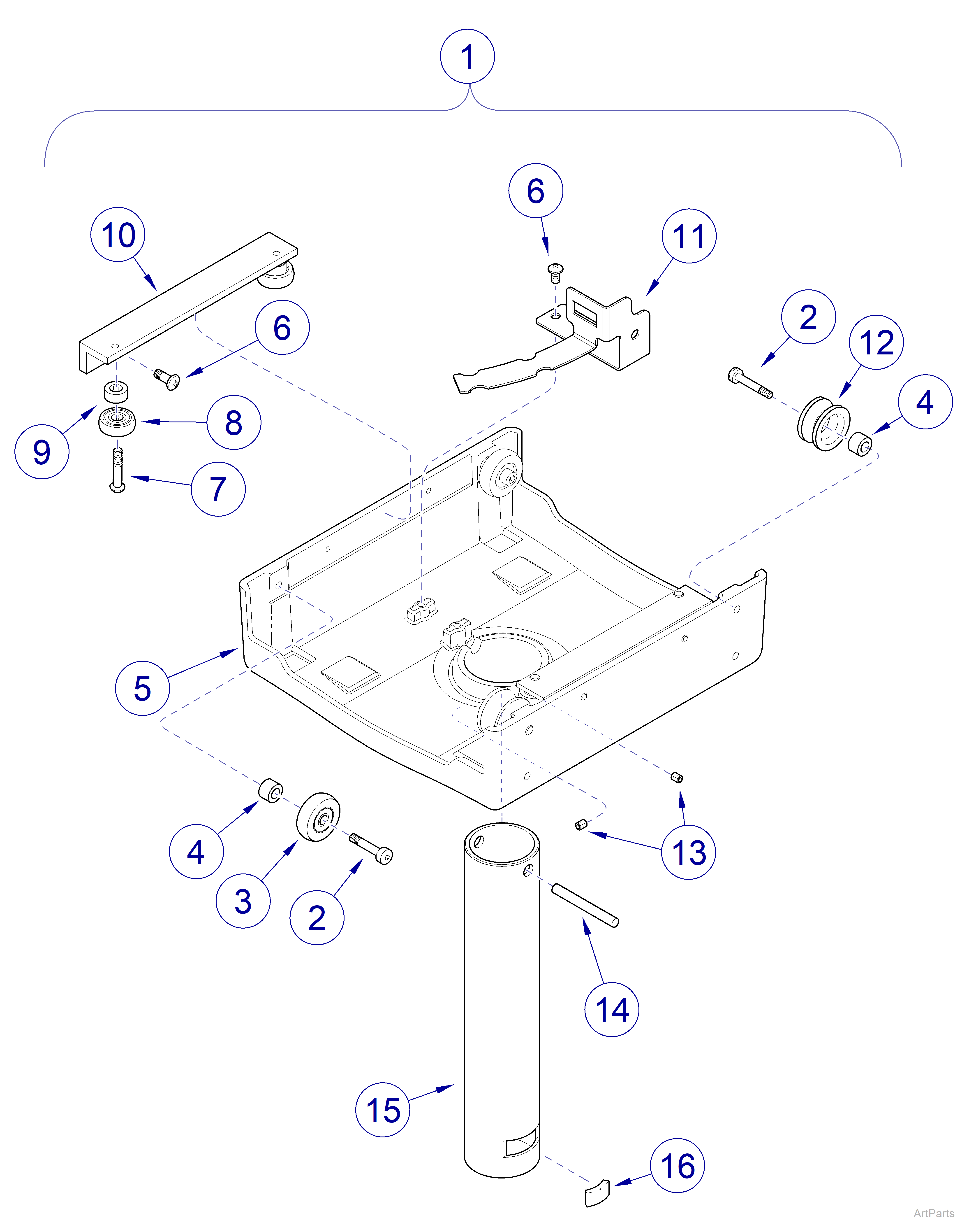 Light Trolley Assembly