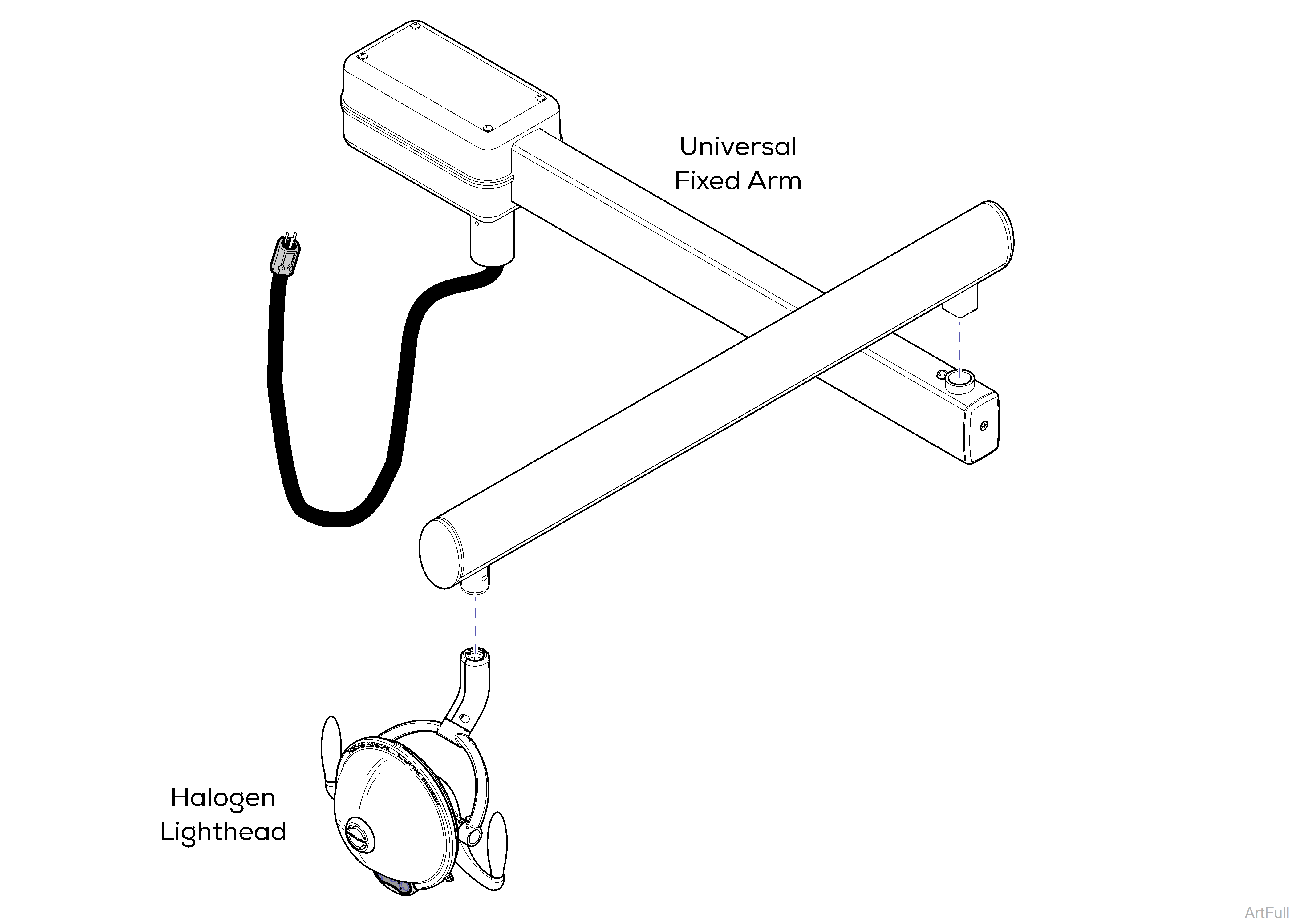 Universal Mounted Halogen Lights