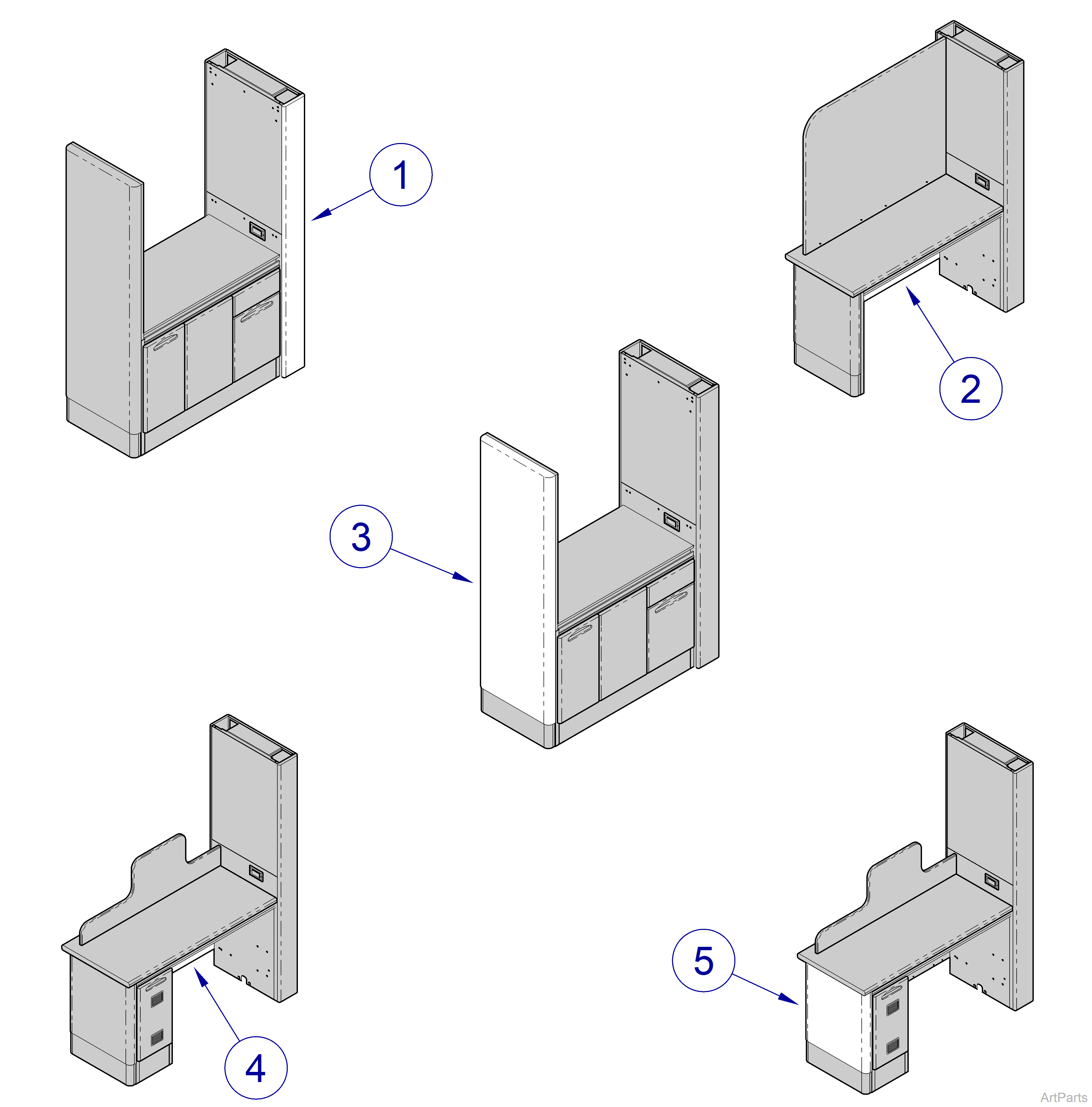 Integra™ Center Console Equipment End Panels