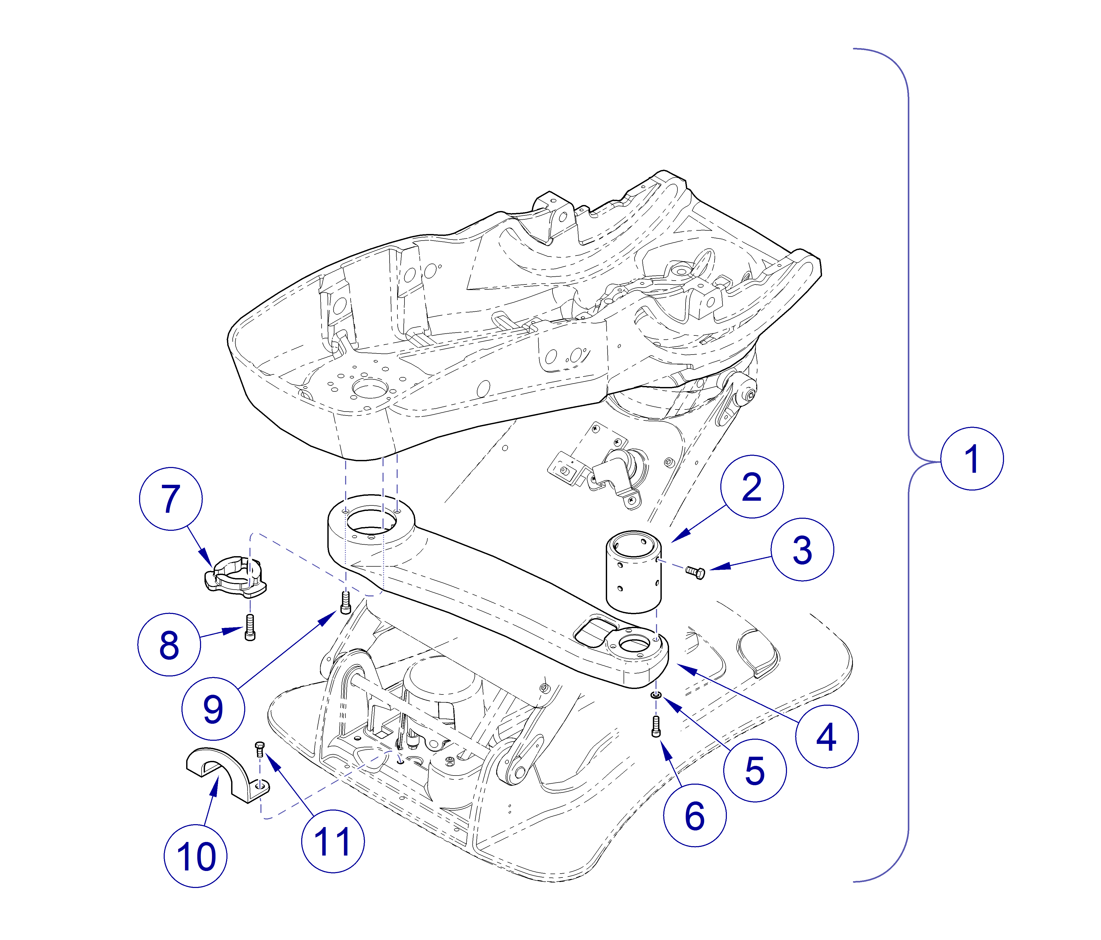 Elevance® Dental Chair Console Mounting Components